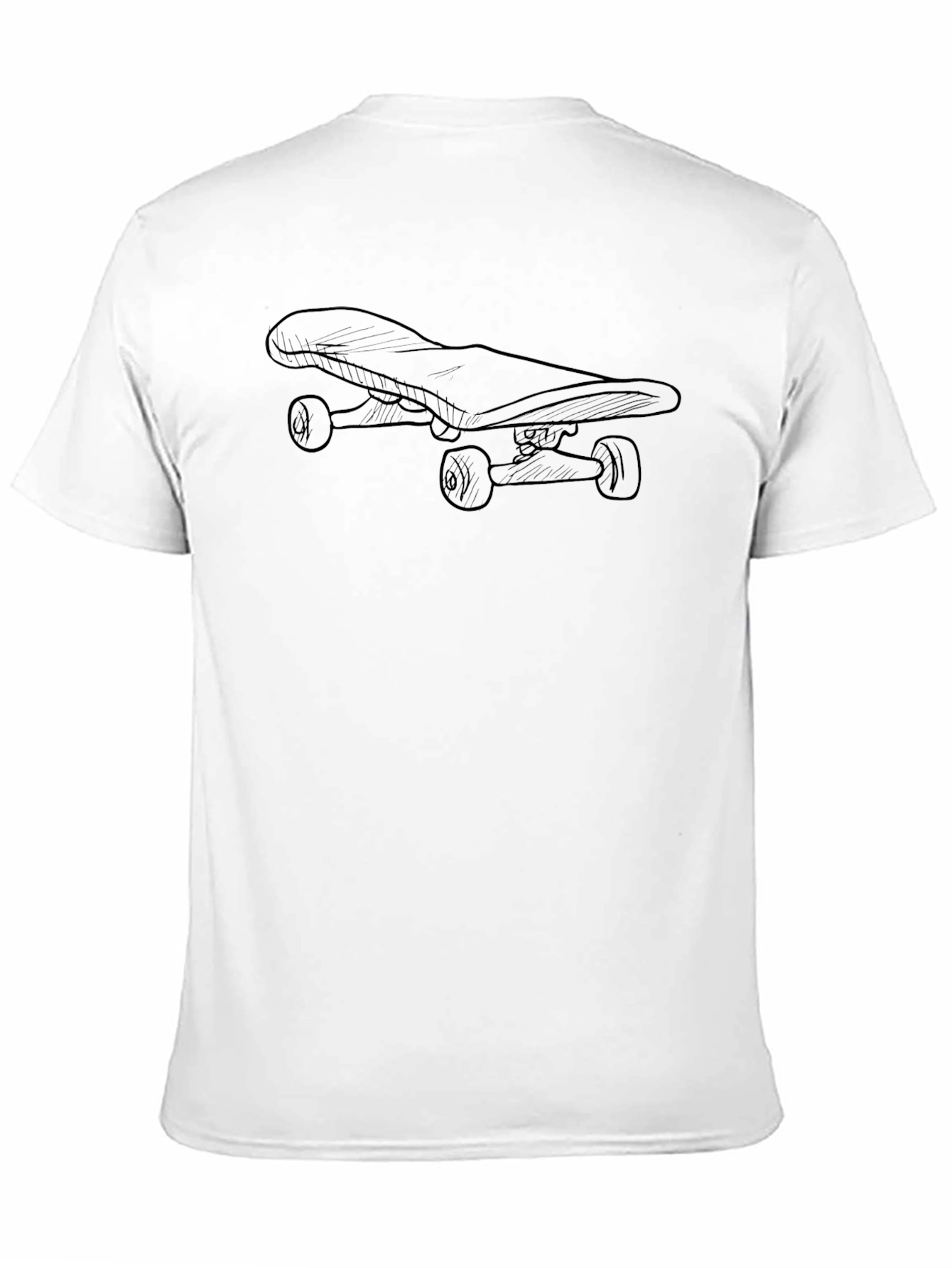 Skateboard Graphic Black T-Shirt