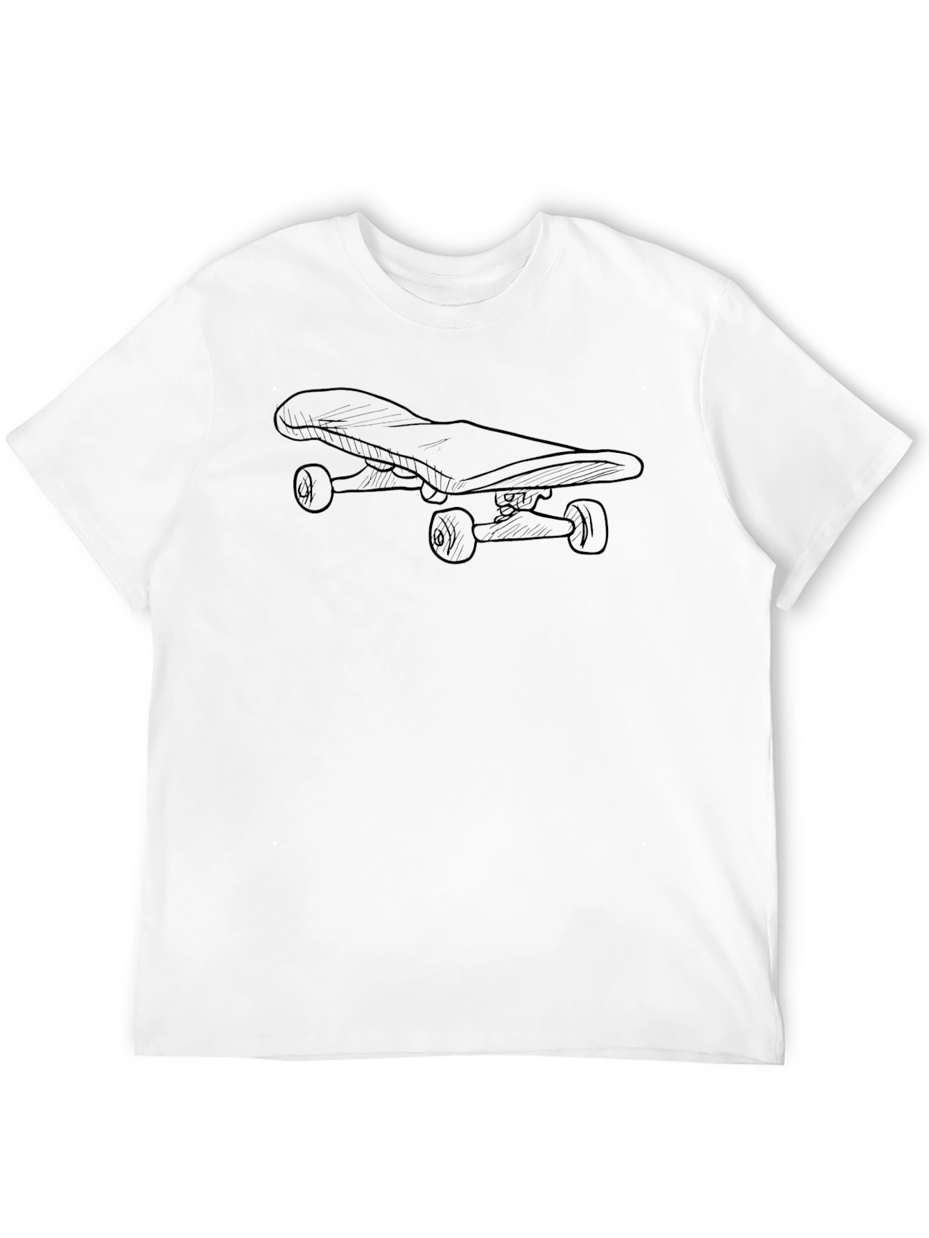 Skateboard Graphic Black T-Shirt