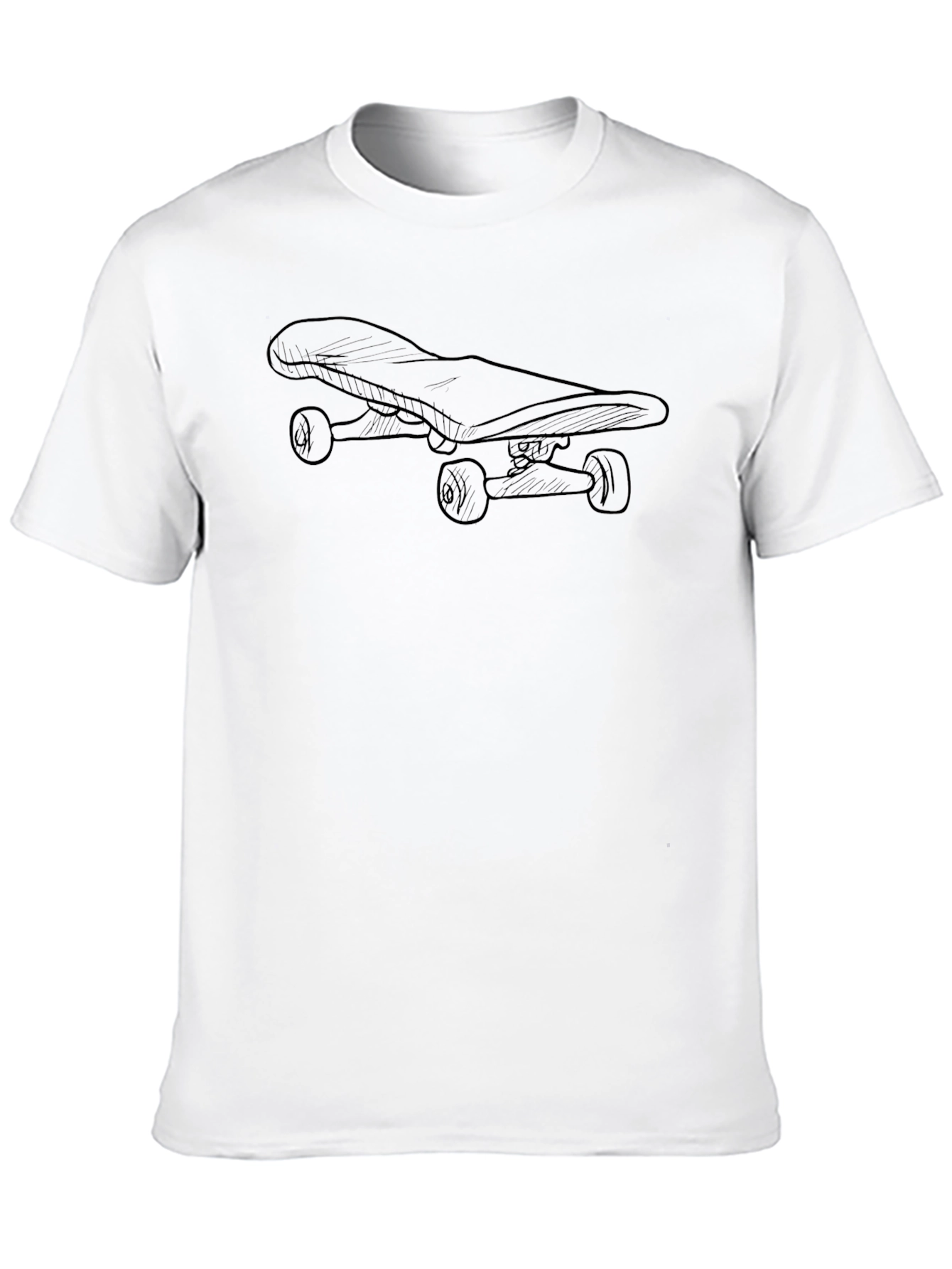 Skateboard Graphic Black T-Shirt
