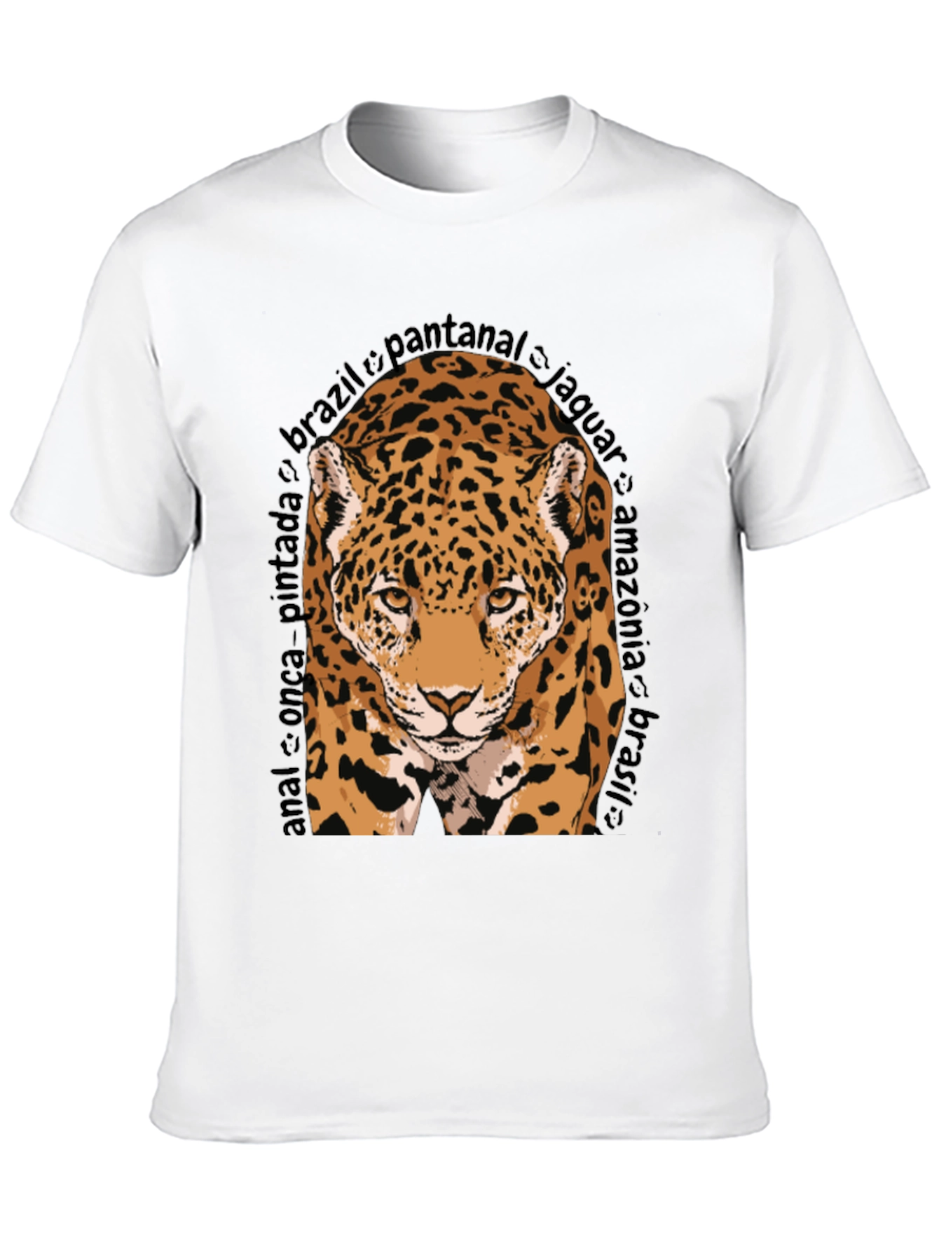 Jaguar Graphic Tee - Brazil Wildlife T-Shirt