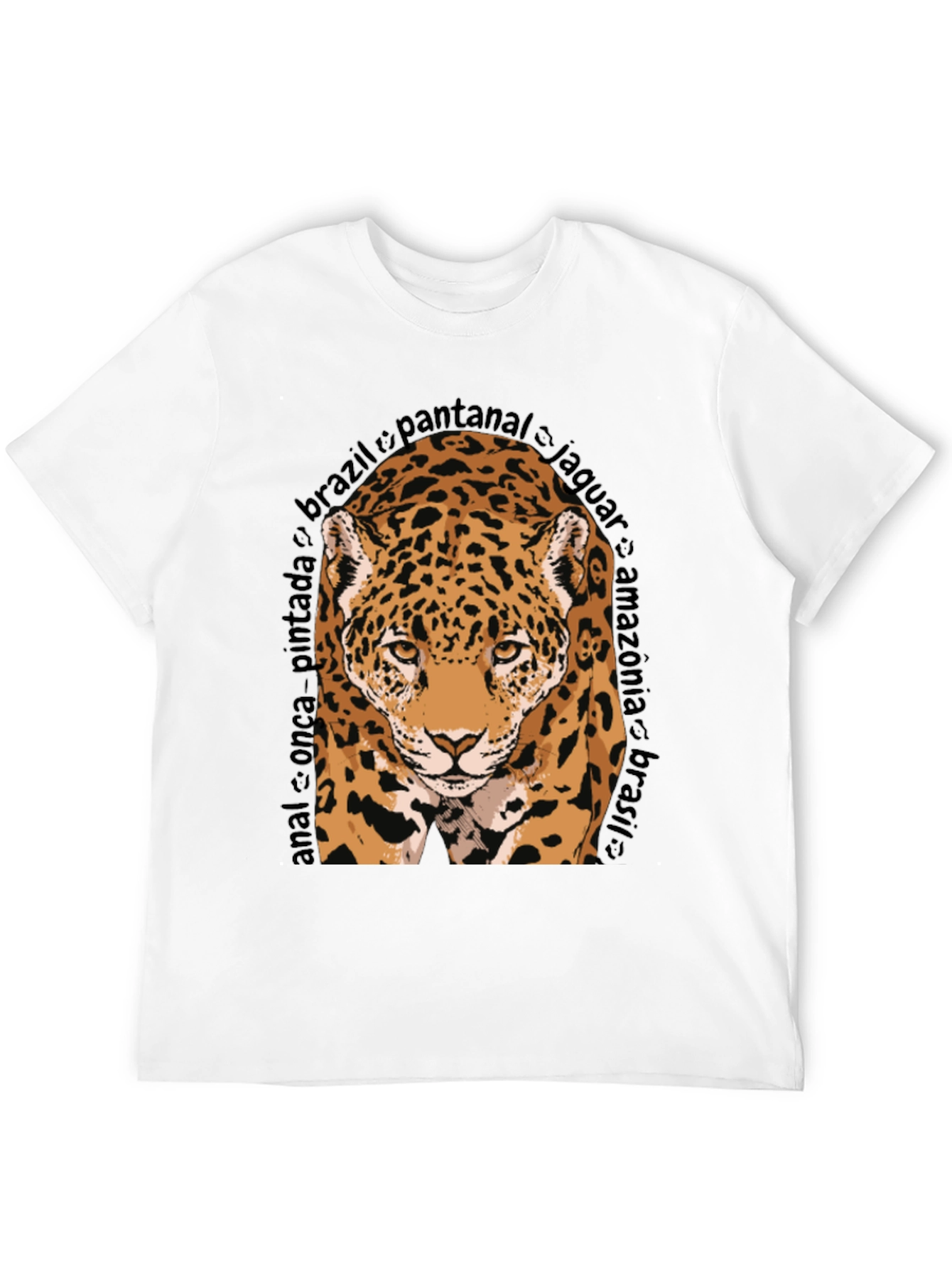 Jaguar Graphic Tee - Brazil Wildlife T-Shirt