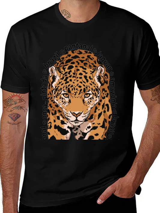 Jaguar Graphic Tee - Brazil Wildlife T-Shirt