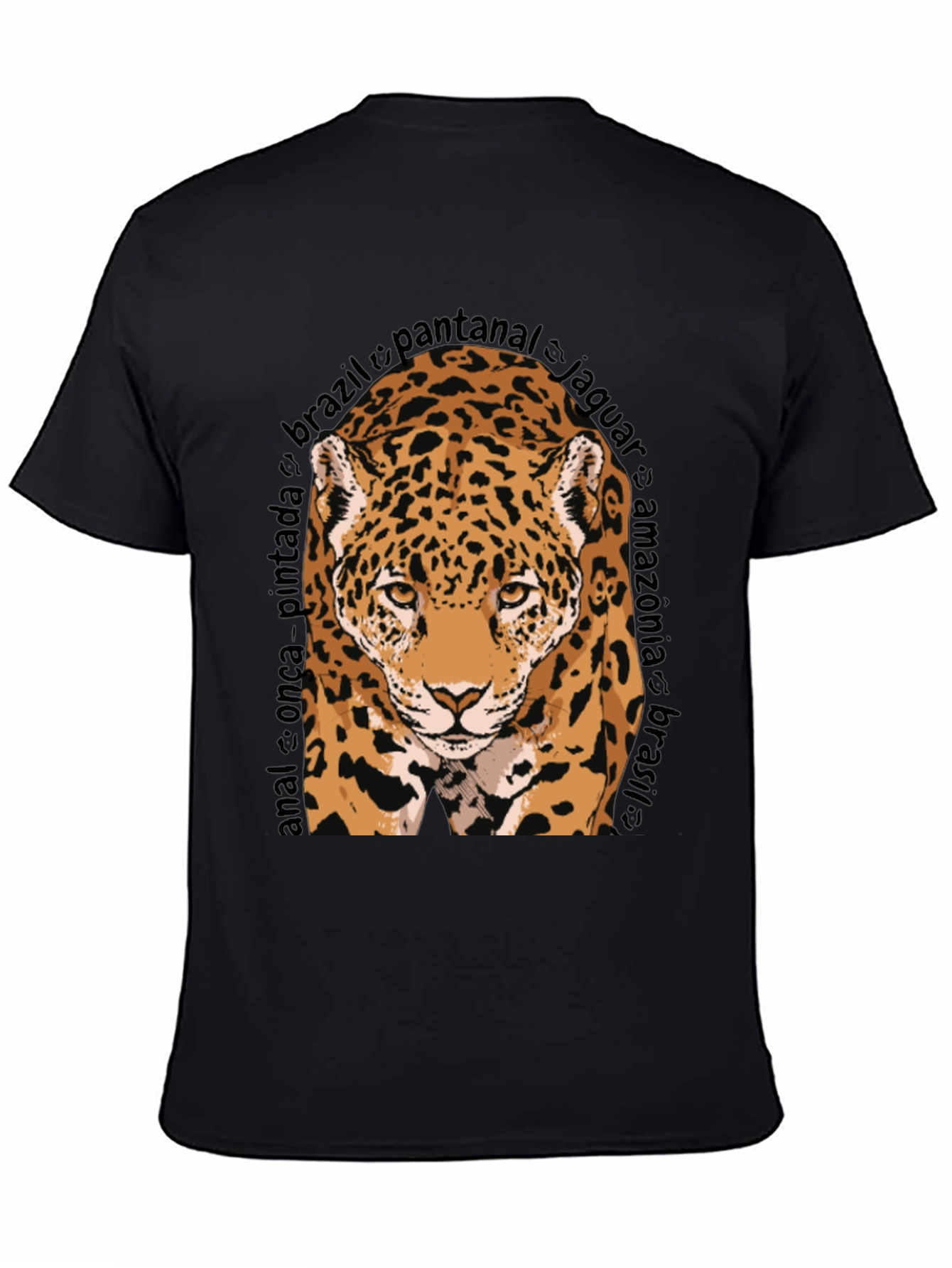 Jaguar Graphic Tee - Brazil Wildlife T-Shirt