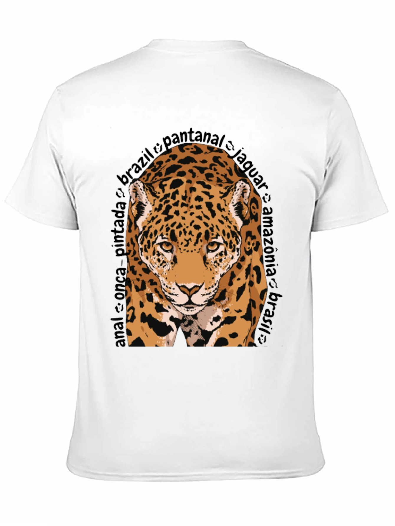Jaguar Graphic Tee - Brazil Wildlife T-Shirt