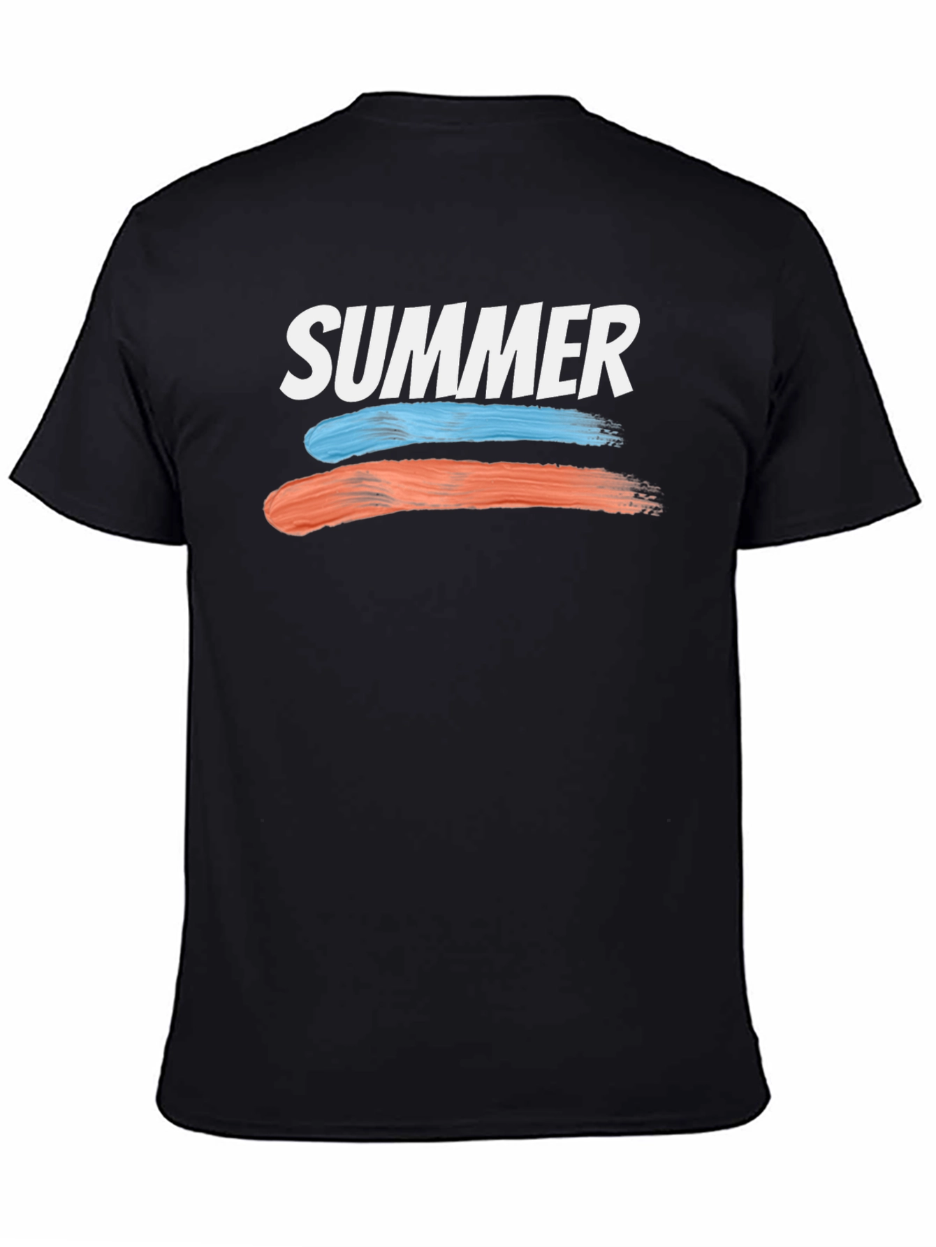Summer T-Shirt with Brush Stroke Design