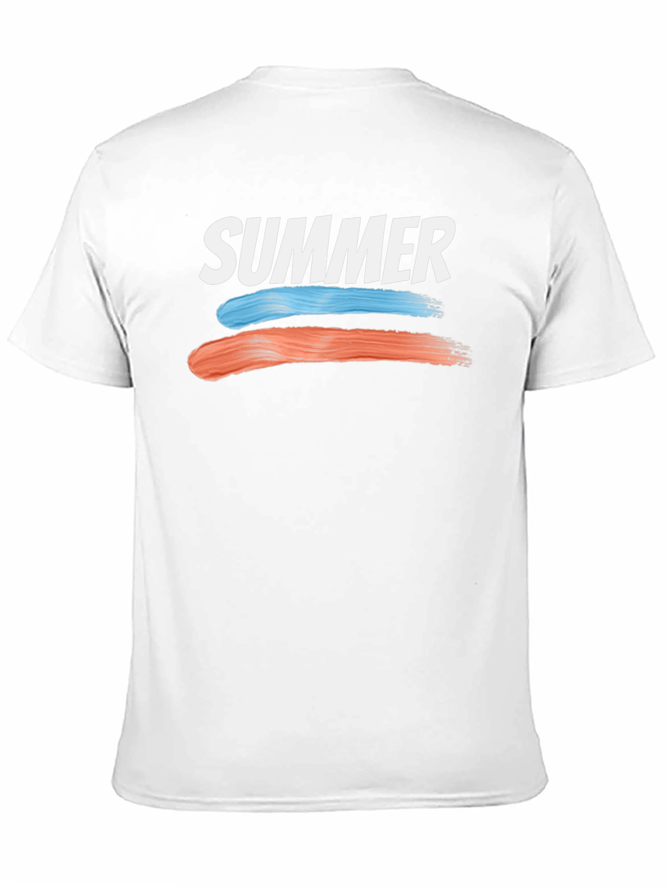 Summer T-Shirt with Brush Stroke Design