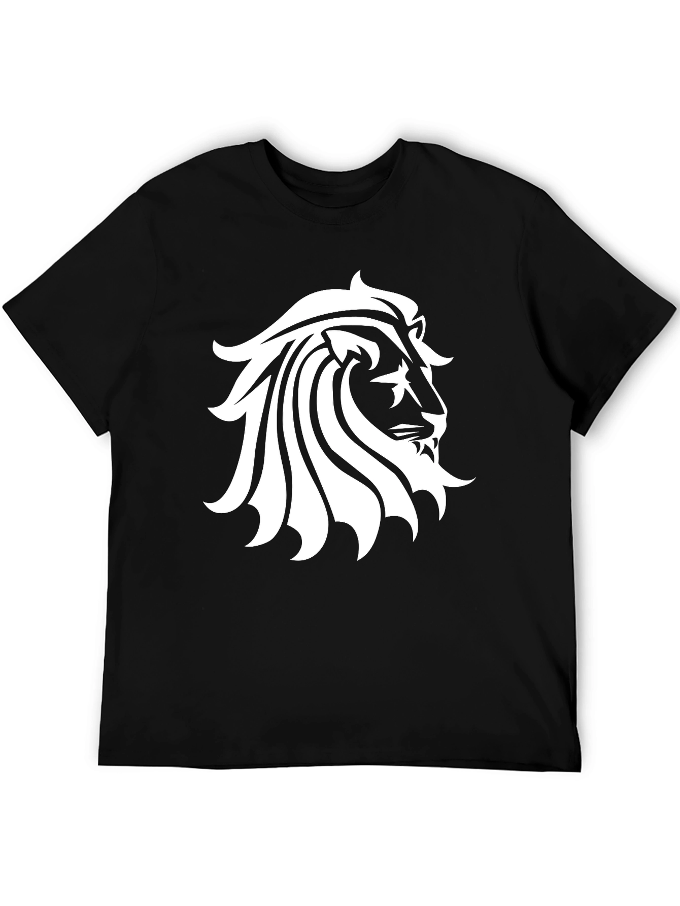 Lion Graphic Black T-Shirt - Menswear
