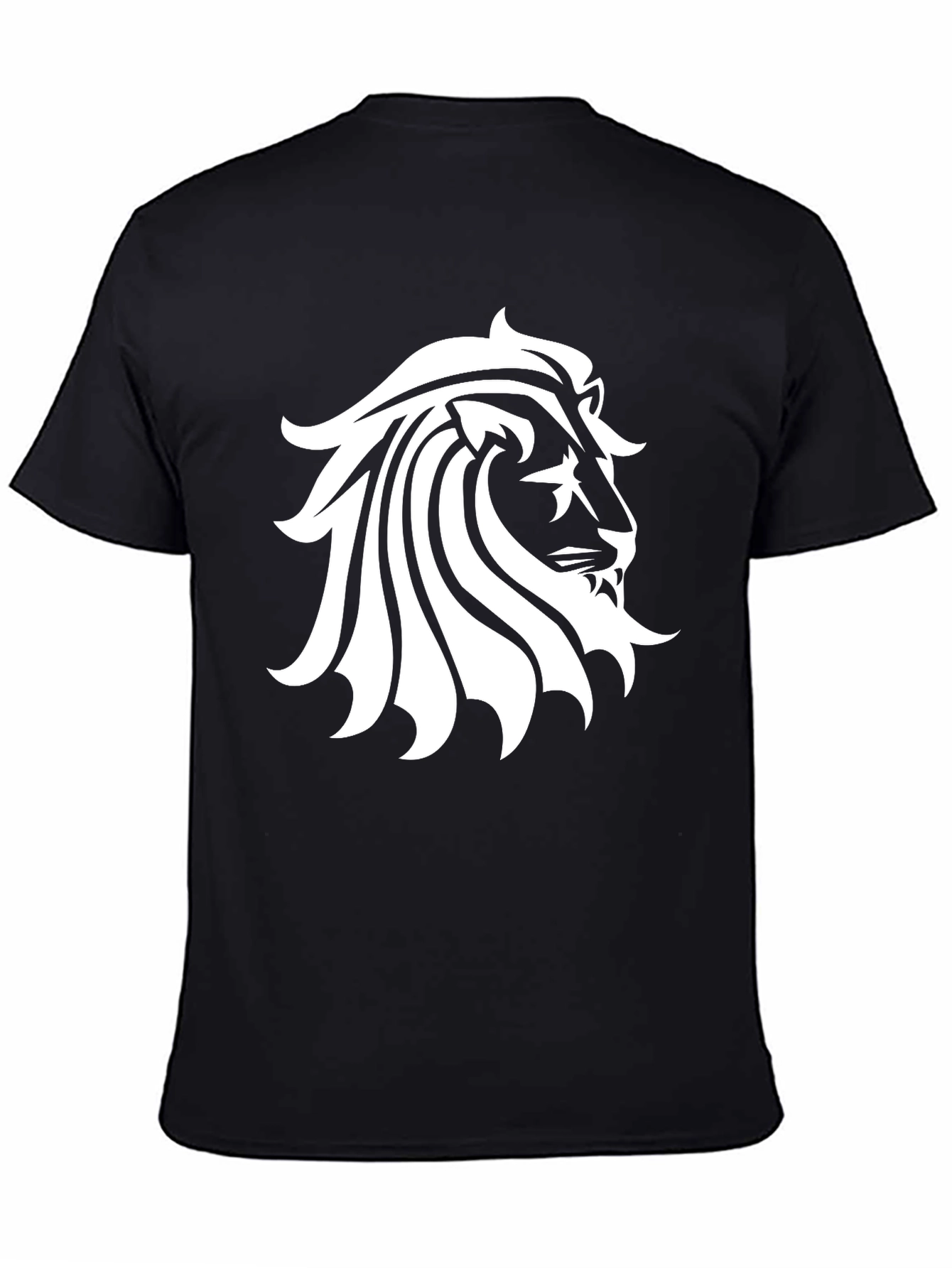 Lion Graphic Black T-Shirt - Menswear