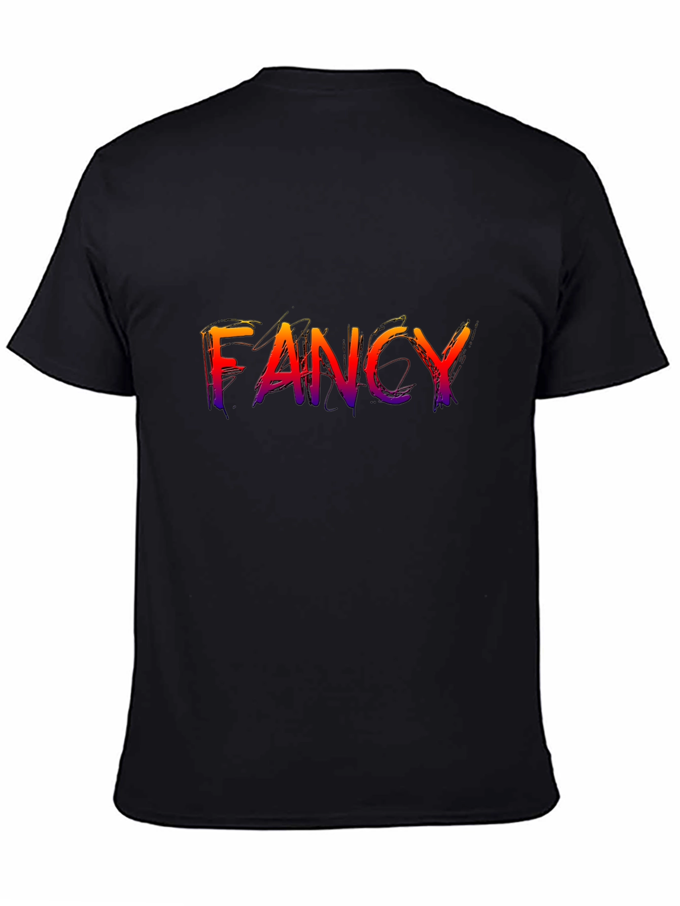 Fancy Graphic Tee - Stylish Mens Black T-Shirt