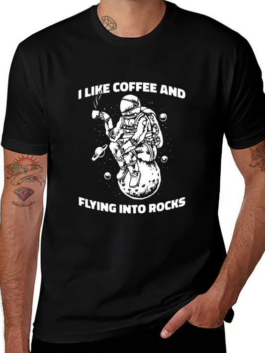 Coffee Loving Astronaut Graphic Tee