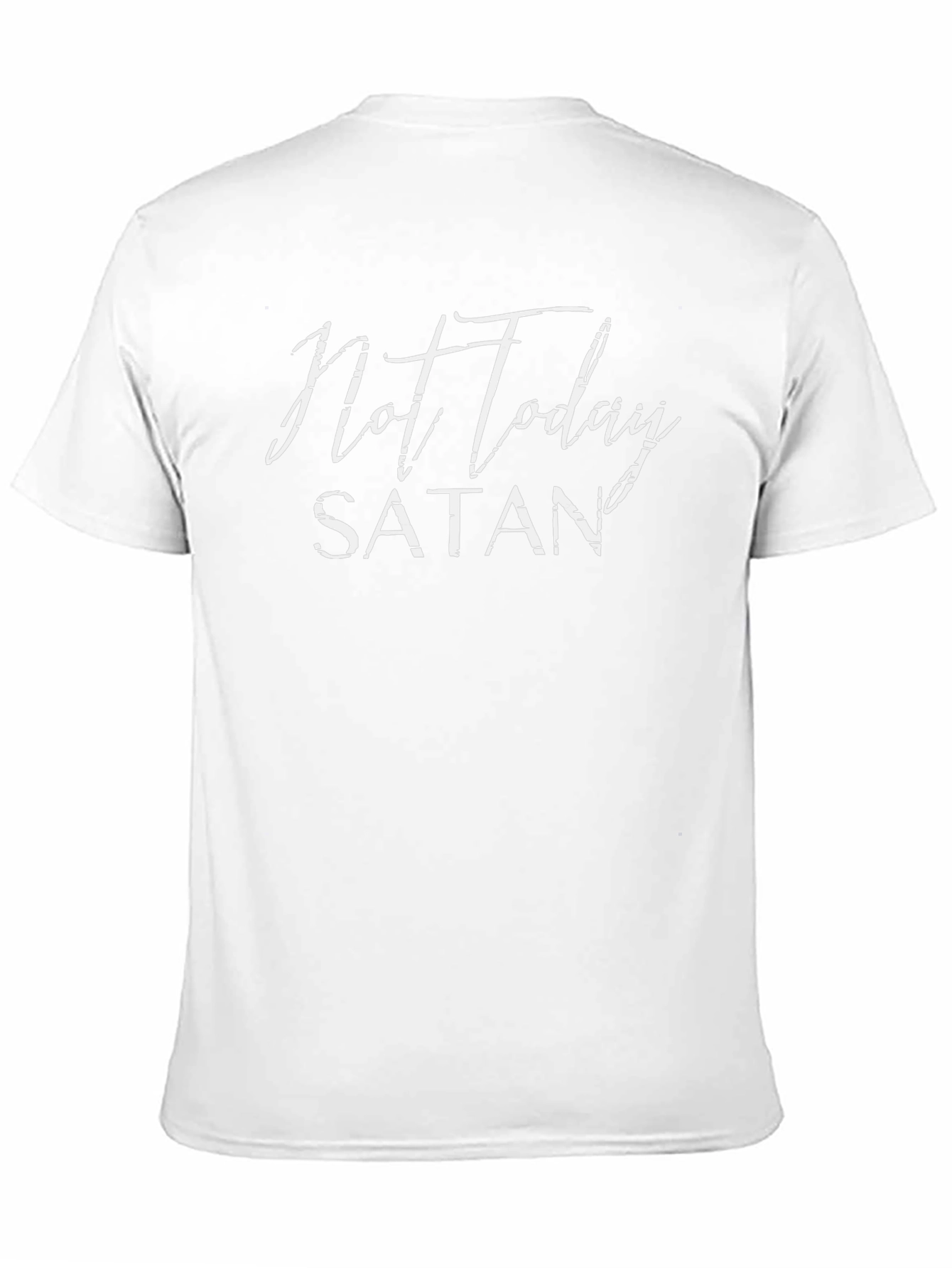 Not Today Satan Black Graphic T-Shirt
