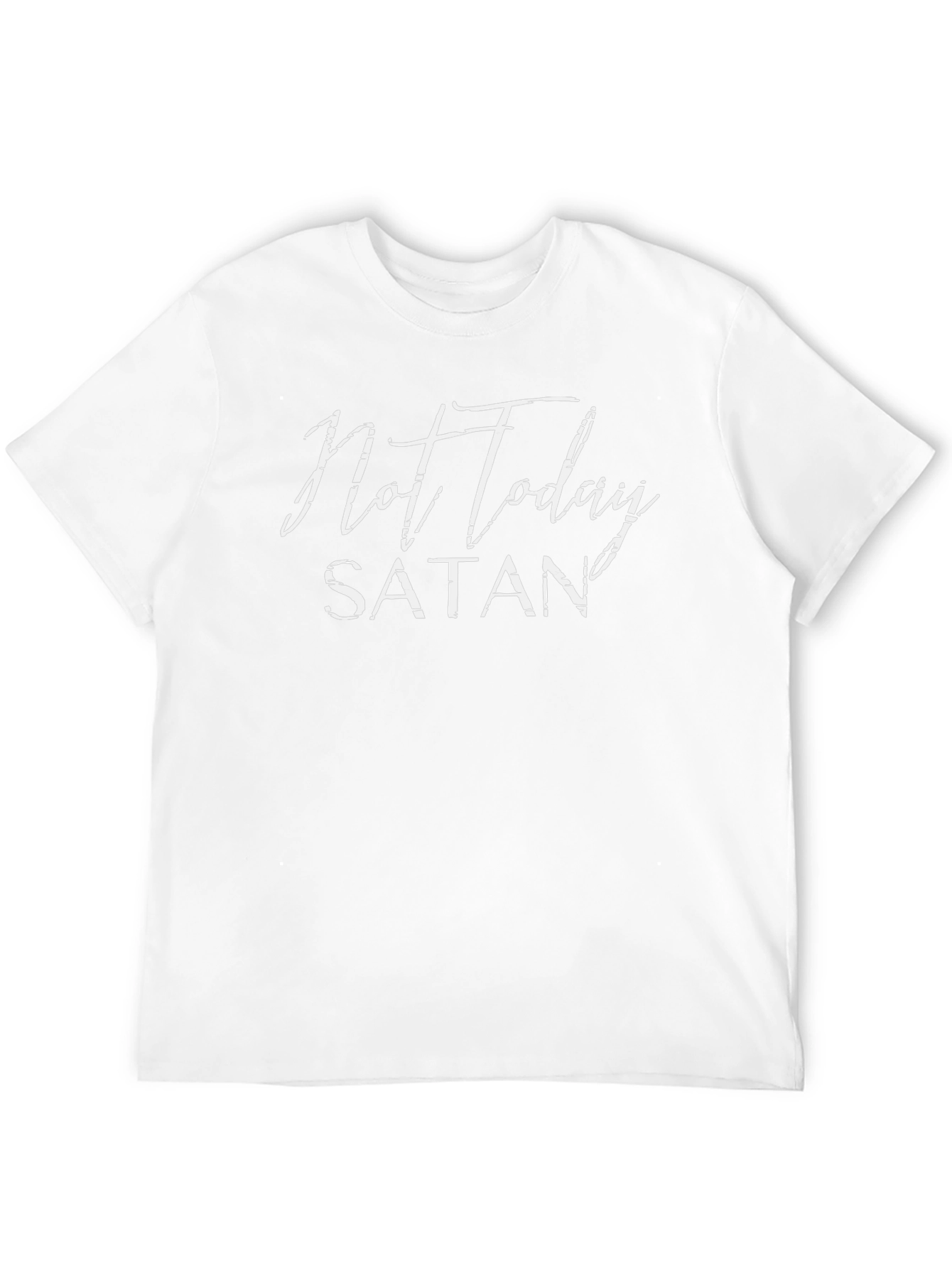 Not Today Satan Black Graphic T-Shirt