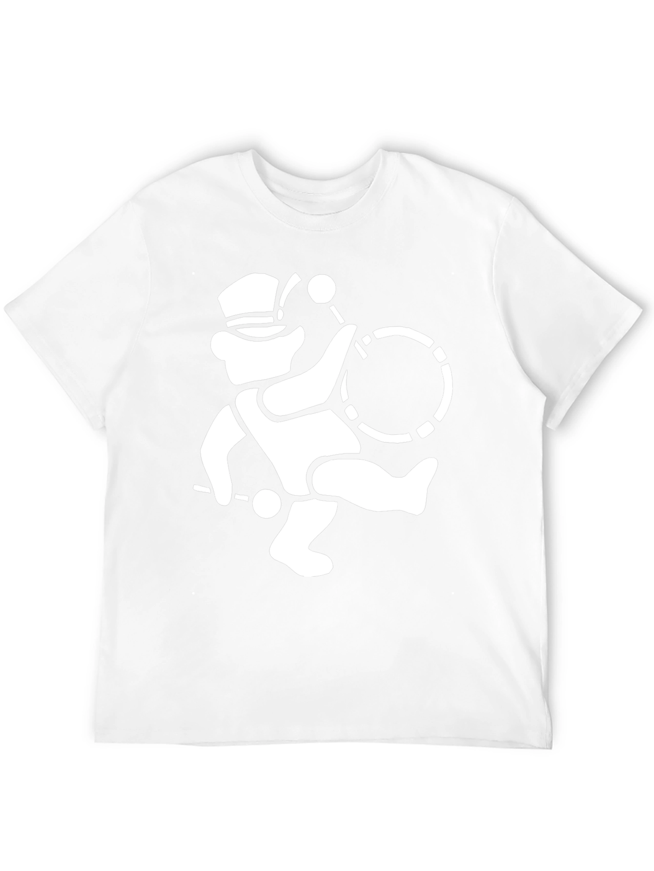 Drummer Bear Graphic Tee - Black Cotton Shirt