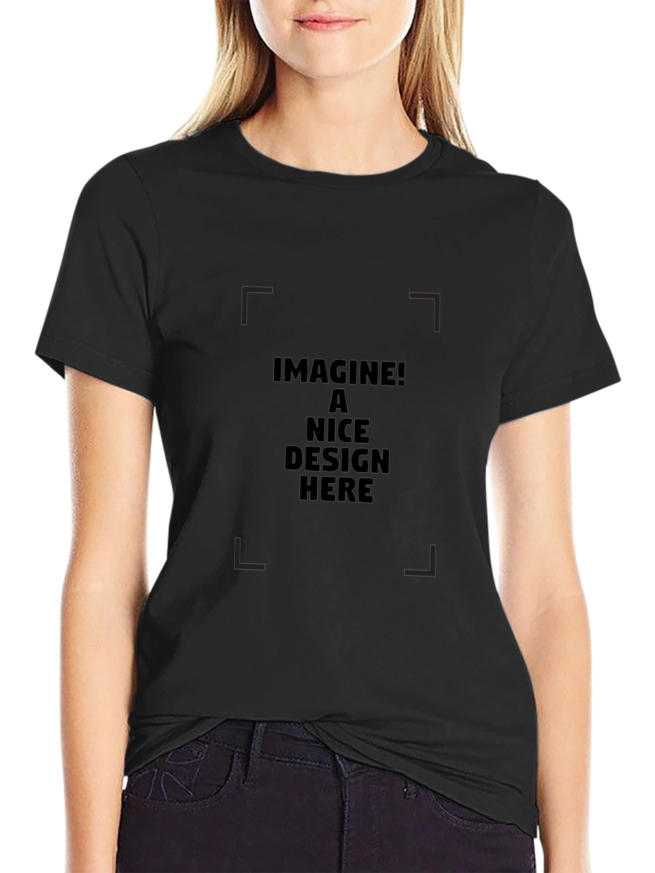 Mens Black Basic Tee