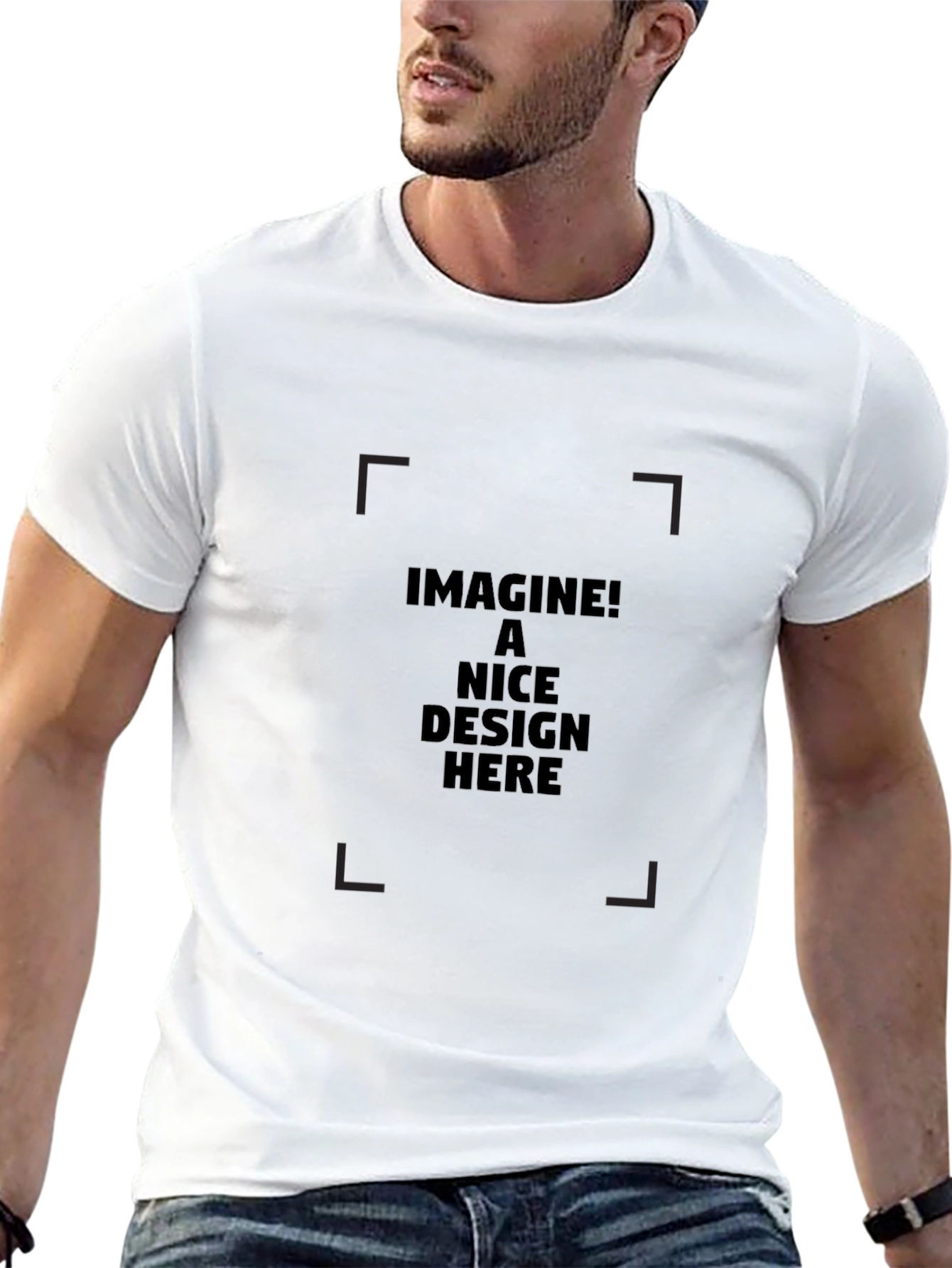 Mens Black Basic Tee
