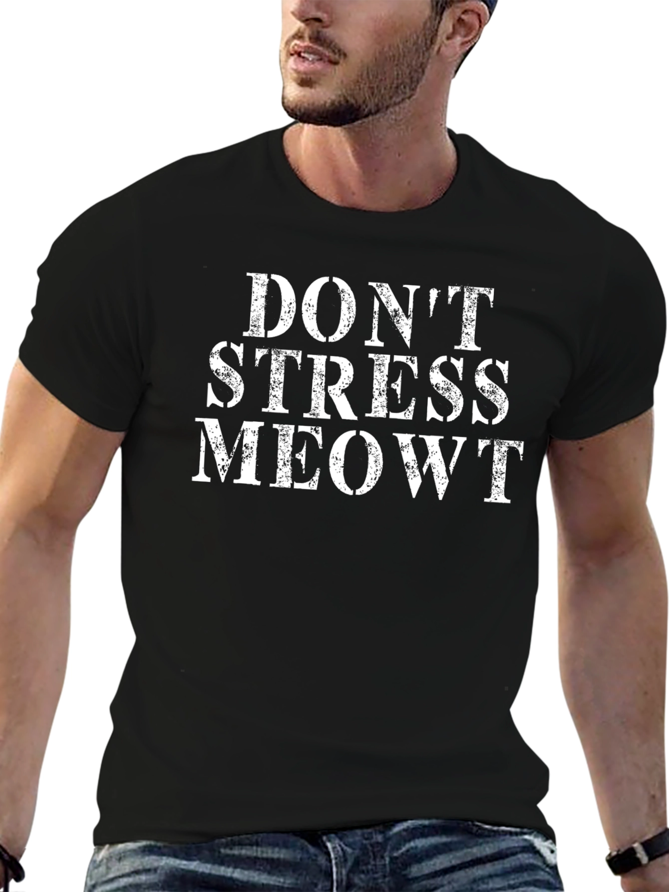 Dont Stress Meowt T-Shirt - Funny Cat Lover Tee