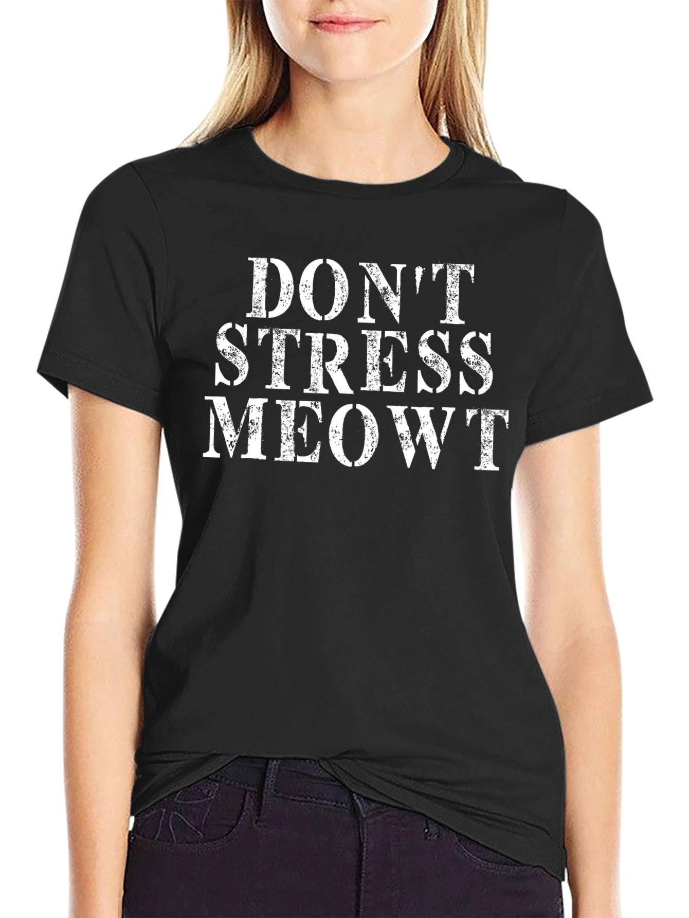 Dont Stress Meowt T-Shirt - Funny Cat Lover Tee