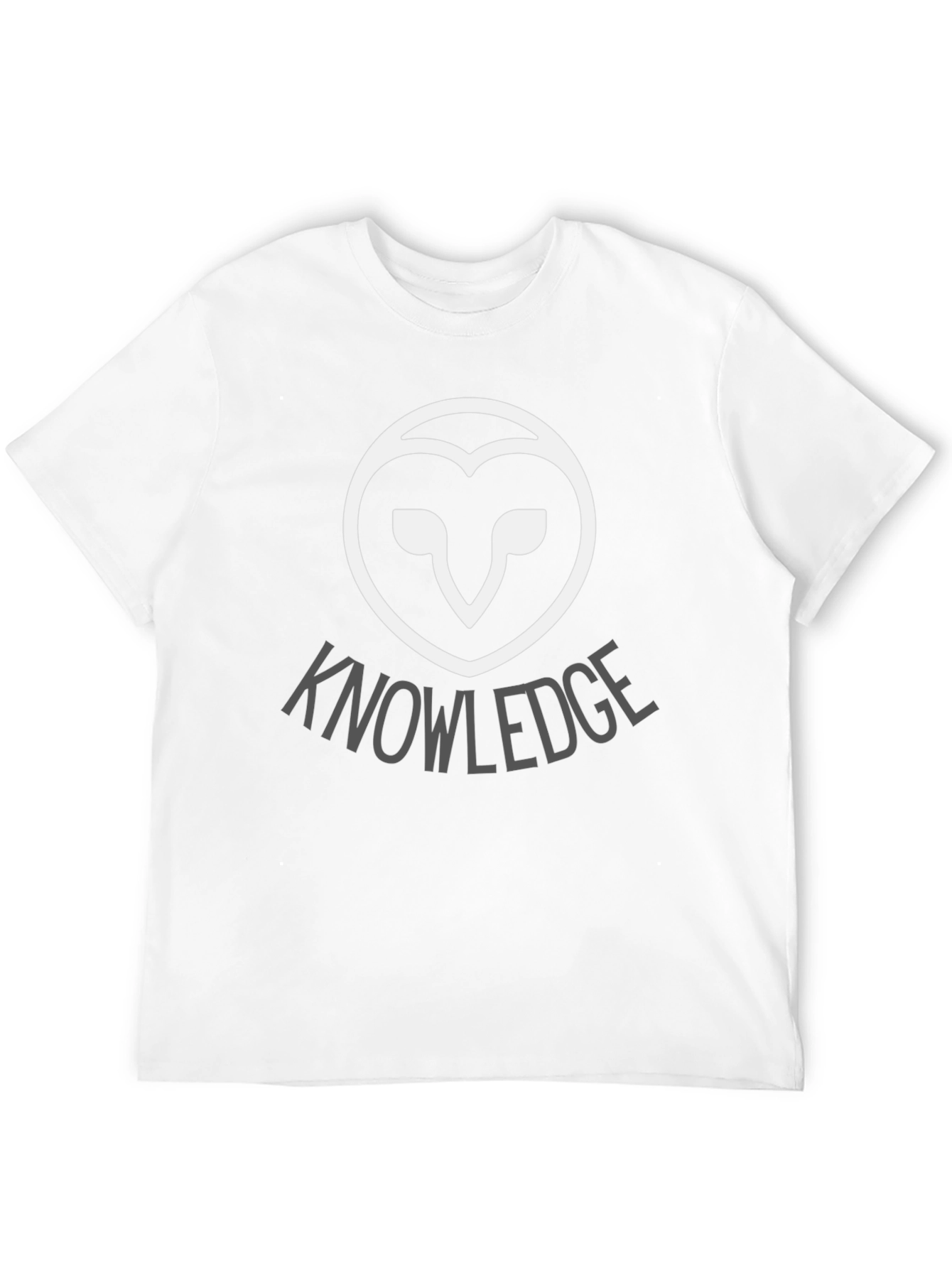 Knowledge Owl T-Shirt - Black Cotton Tee