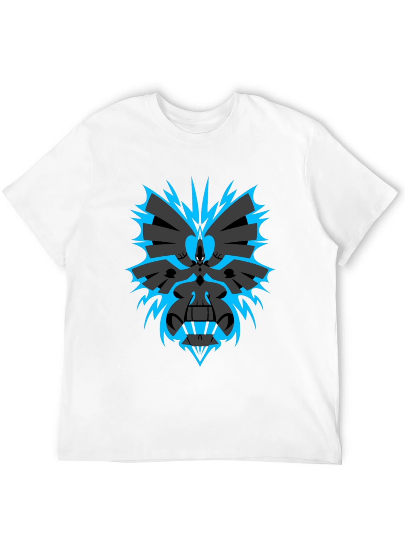 Abstract Graphic Print Black T-Shirt