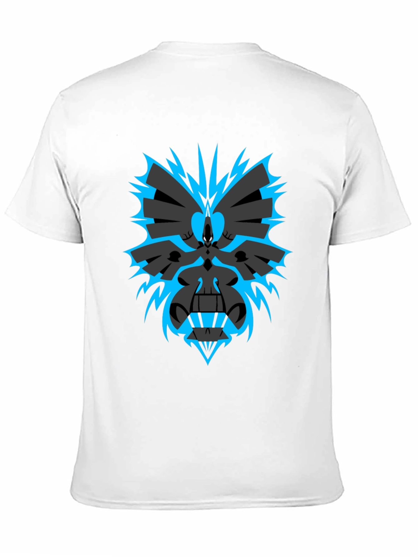 Abstract Graphic Print Black T-Shirt