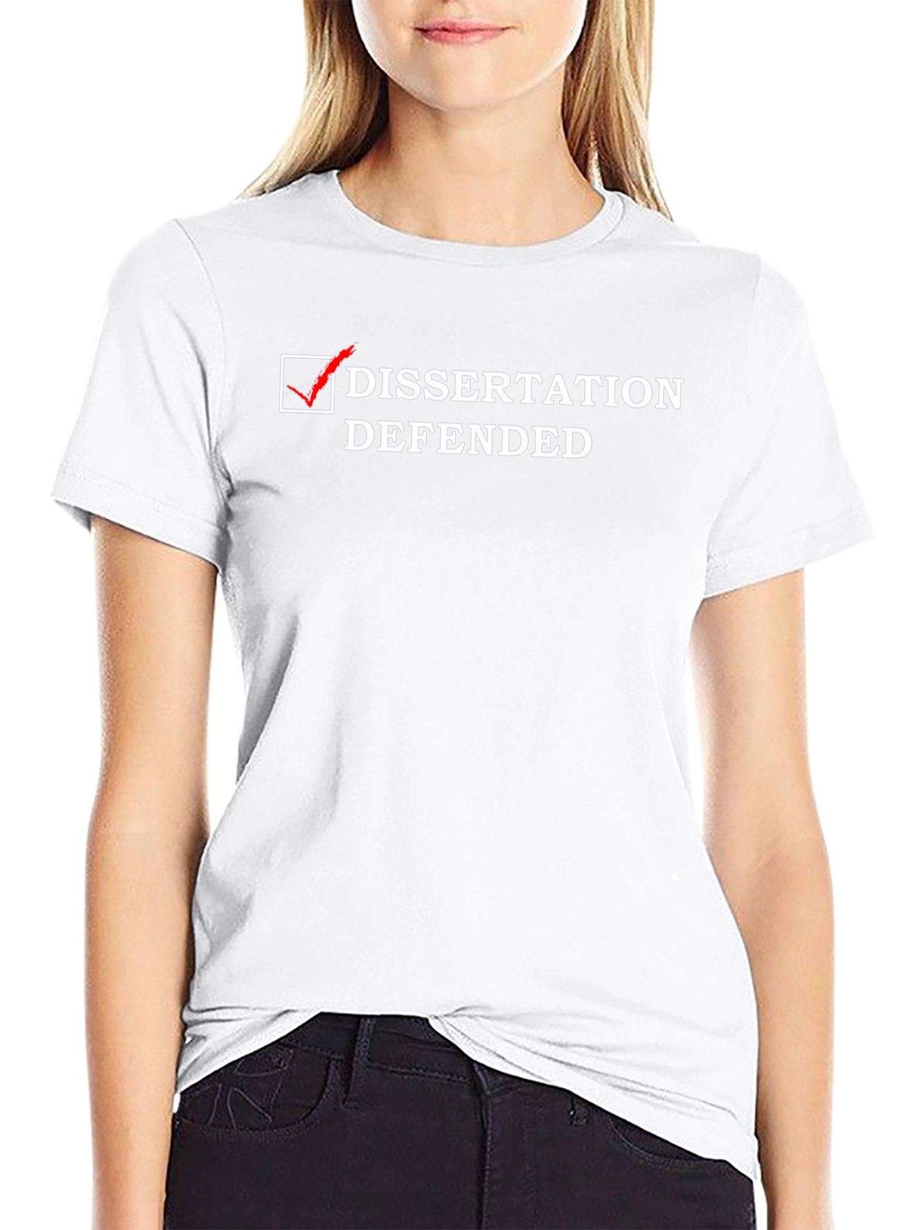 Dissertation Defended T-Shirt Funny PhD Graduation Gift