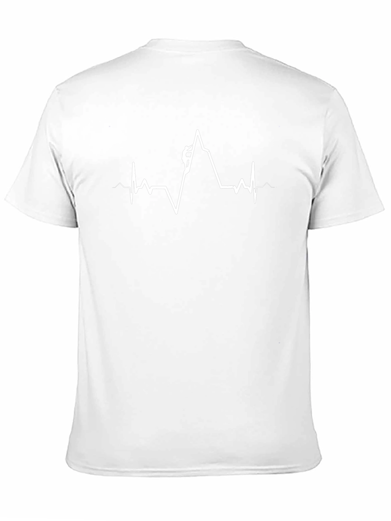 Climbing Heartbeat Graphic Tee - Black