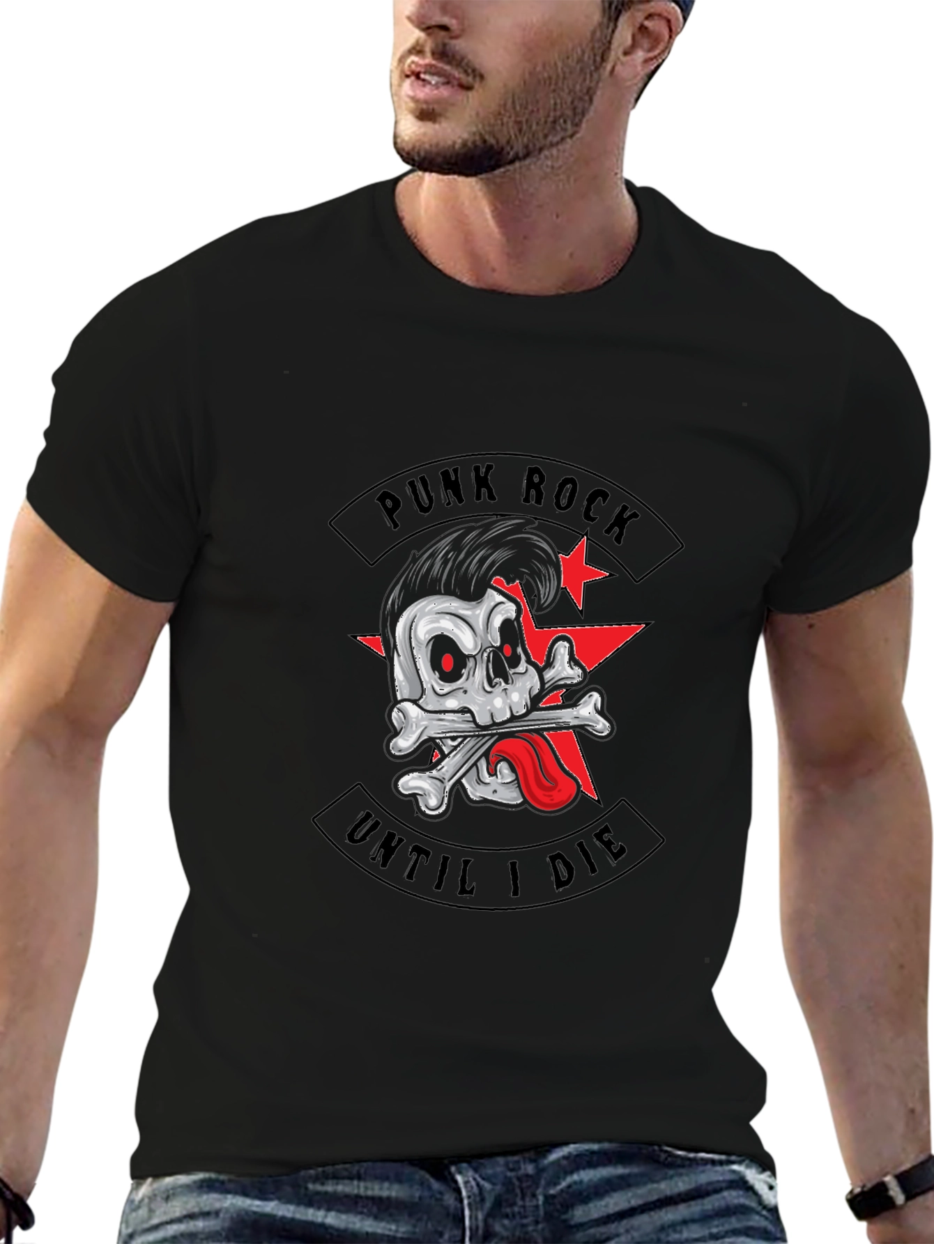 Punk Rock Skull T-Shirt