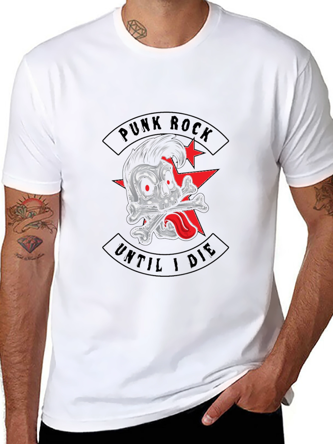 Punk Rock Skull T-Shirt