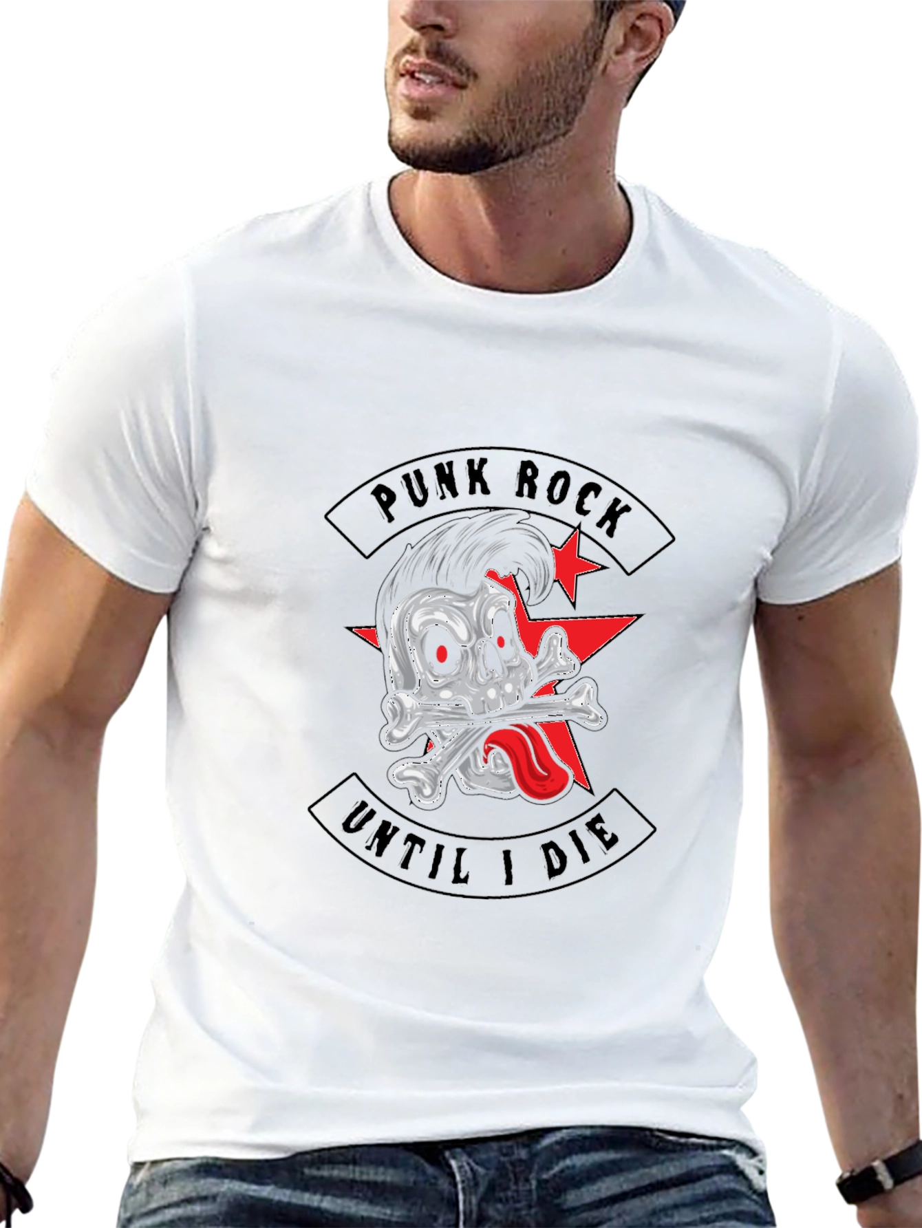 Punk Rock Skull T-Shirt