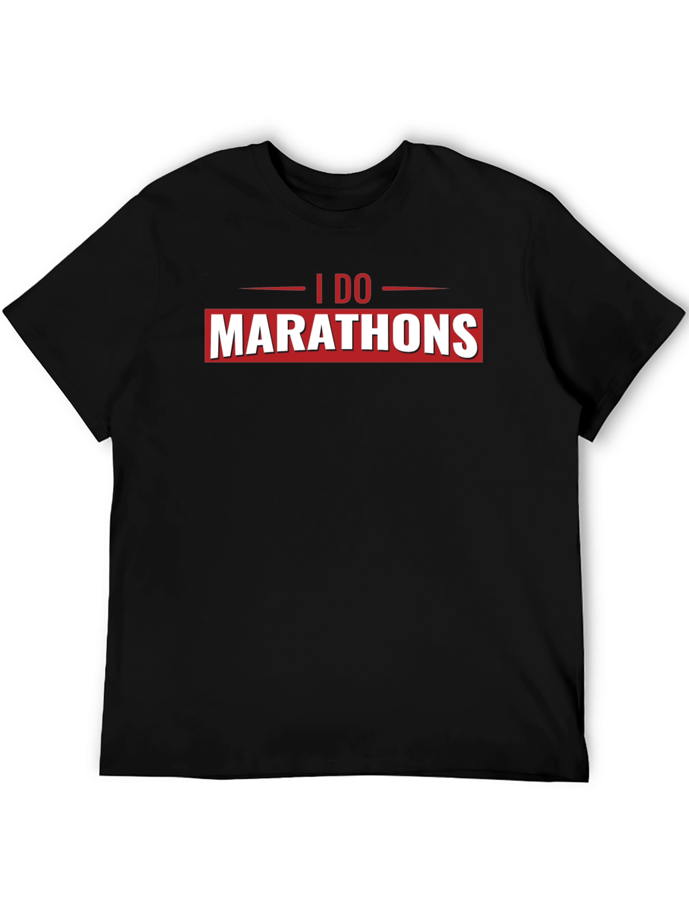 I Do Marathons Black Graphic Tee