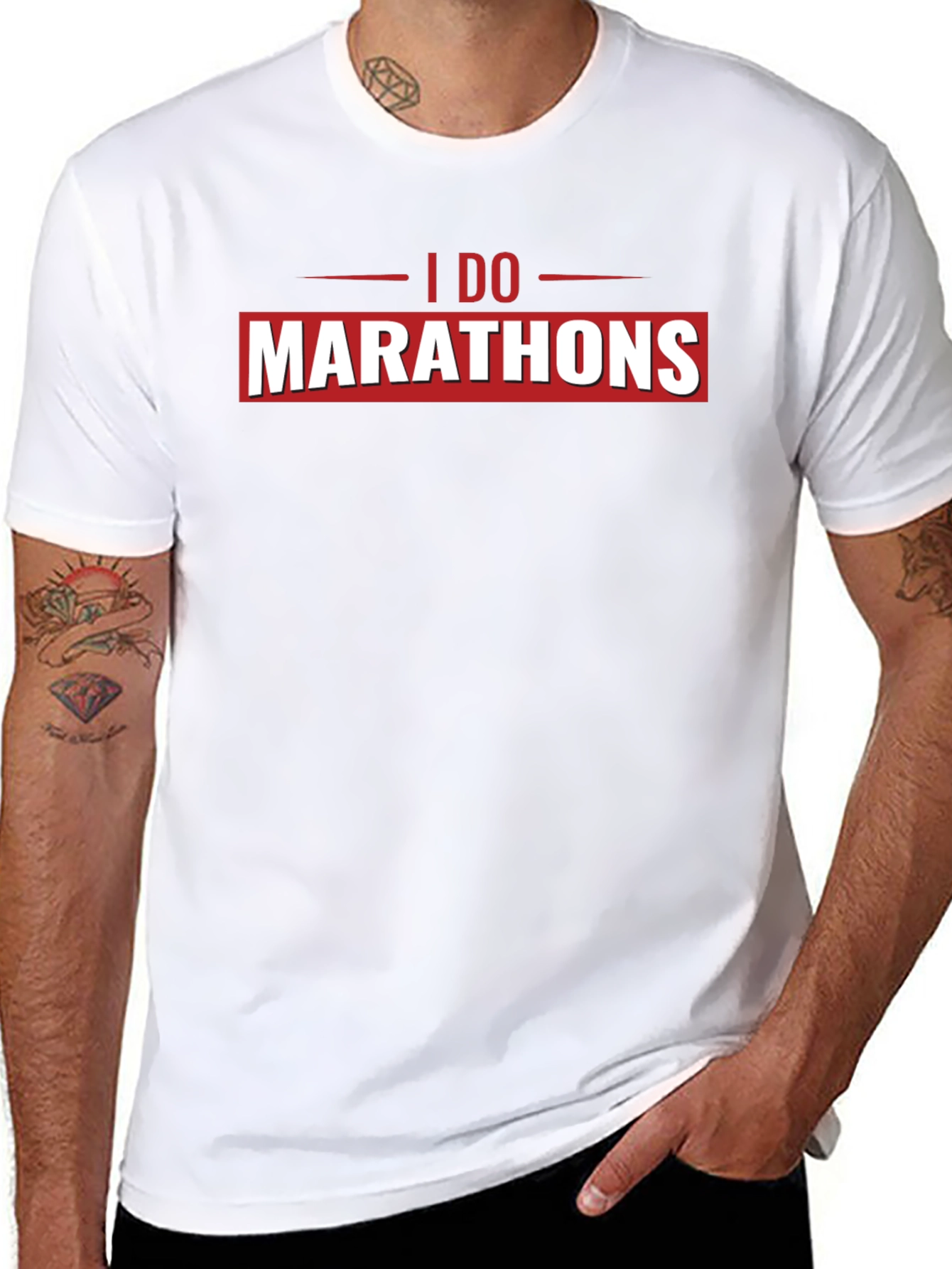 I Do Marathons Black Graphic Tee