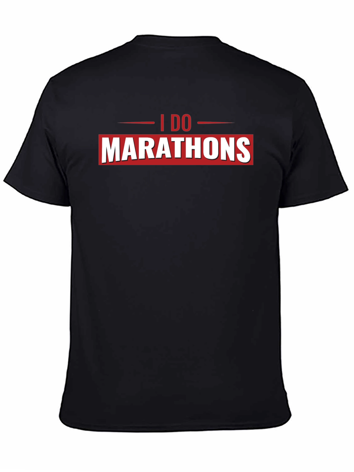 I Do Marathons Black Graphic Tee