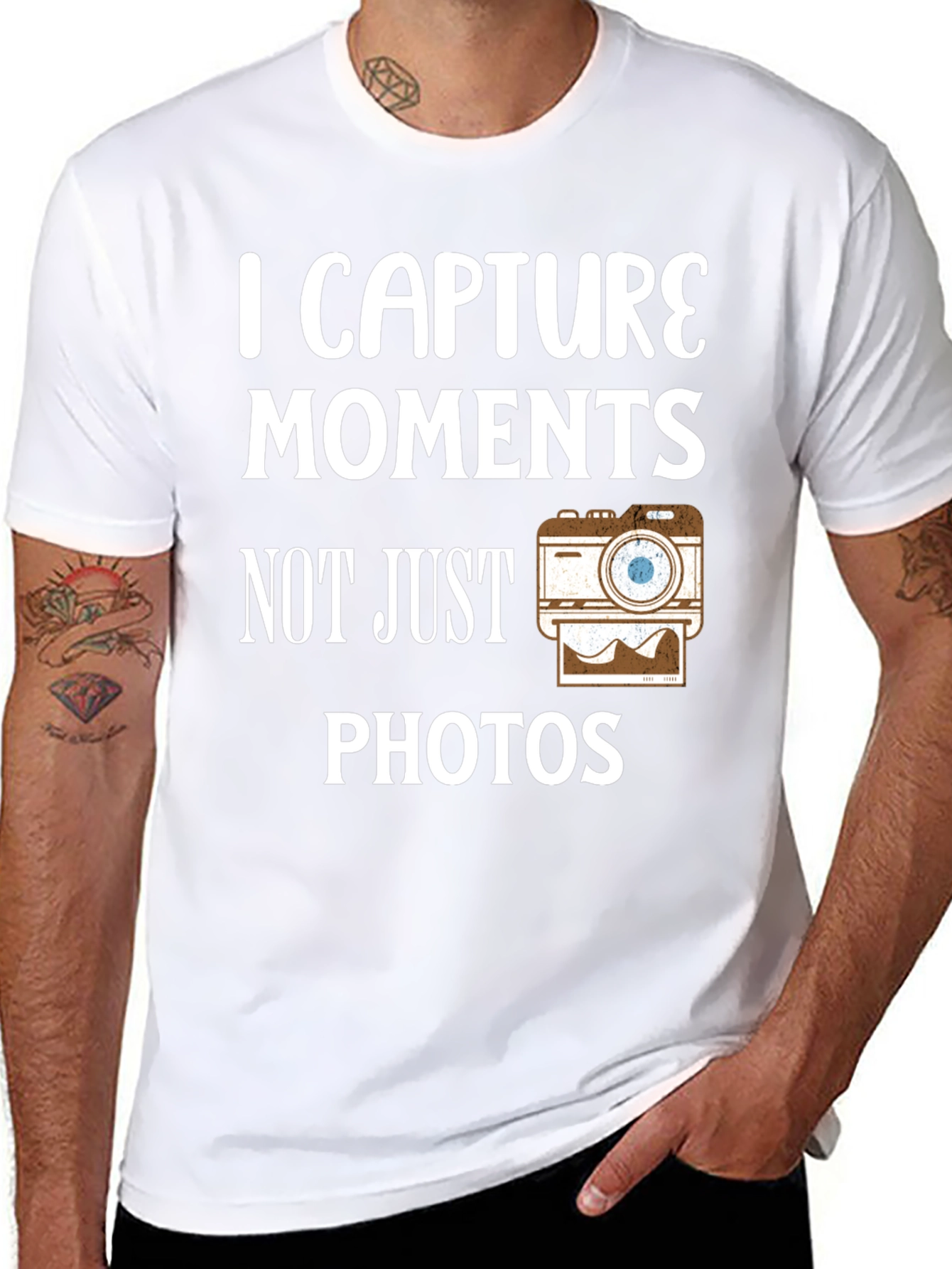 I Capture Moments T-Shirt Camera Photography Tee