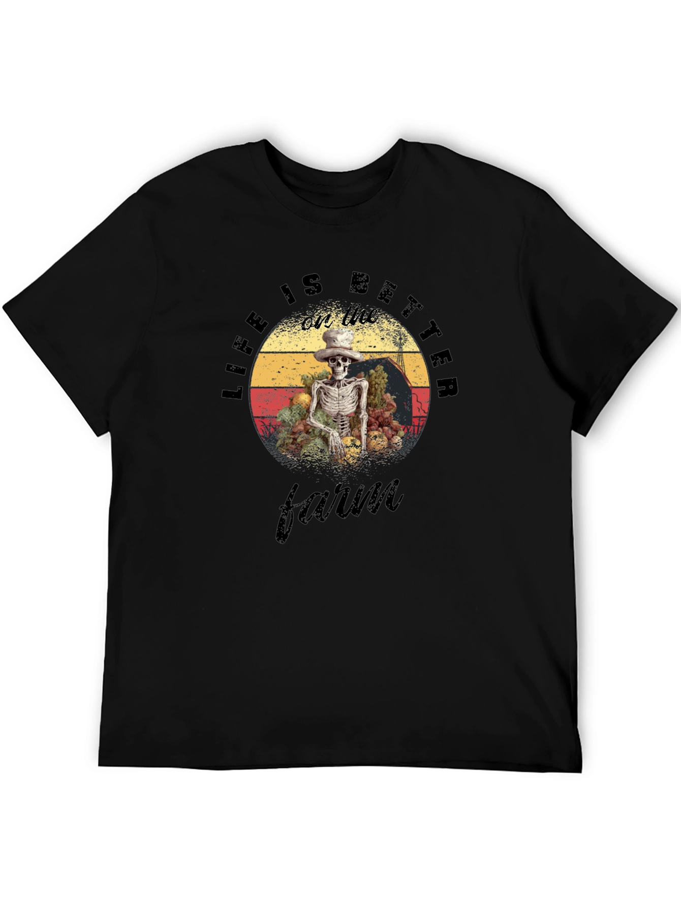 Life is Better on the Farm Skeleton T-Shirt