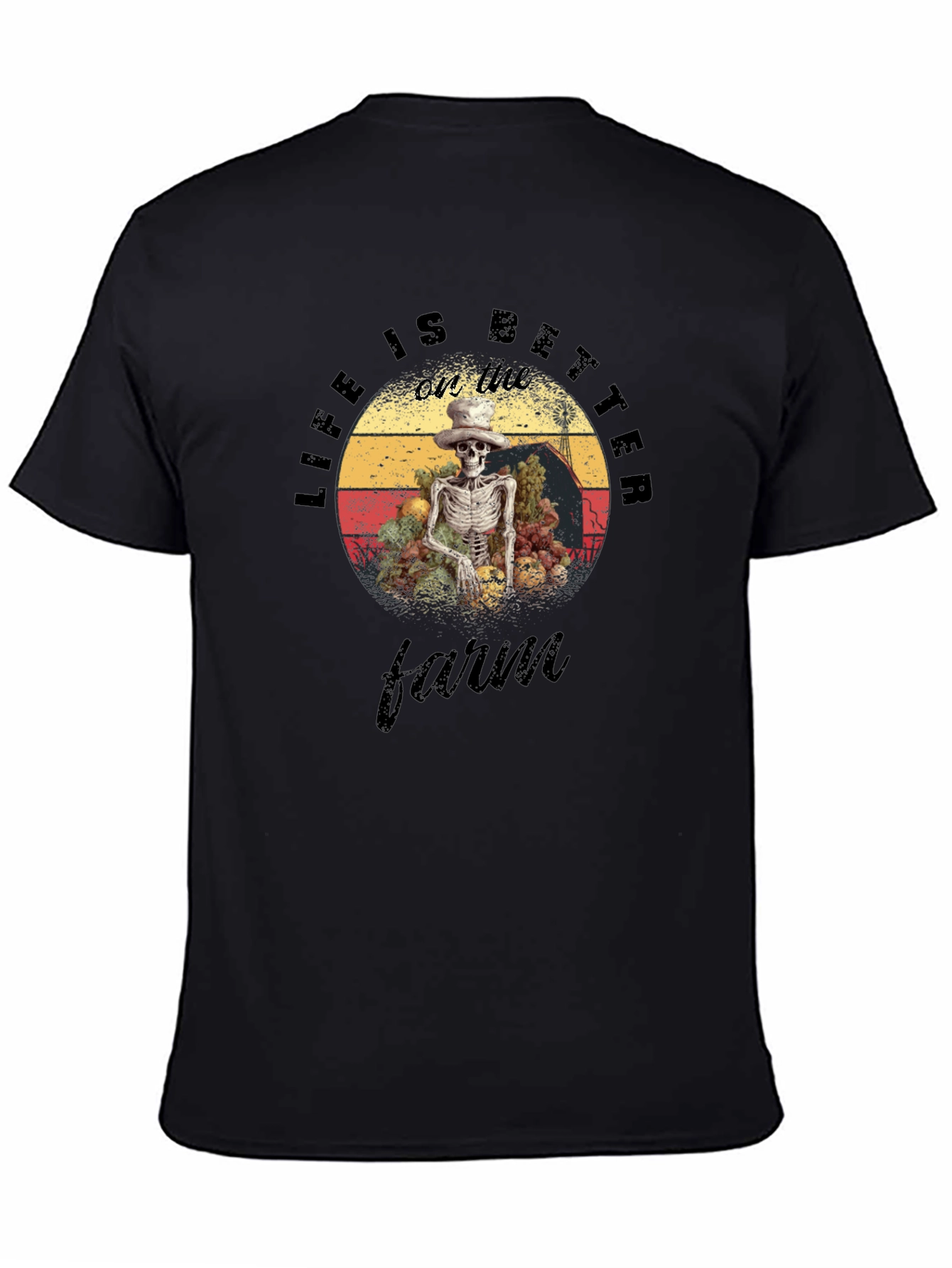 Life is Better on the Farm Skeleton T-Shirt