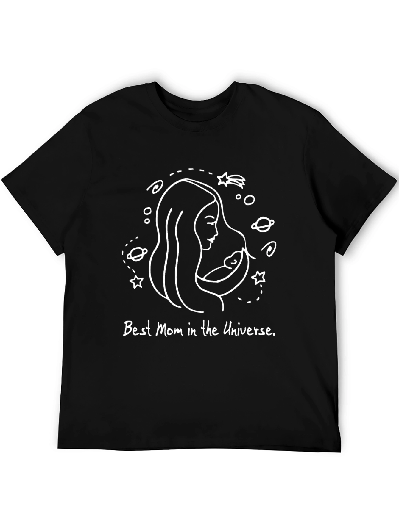 Best Mom in the Universe T-Shirt - Black