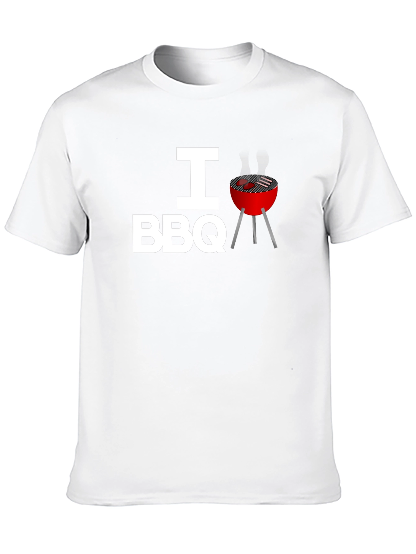 I Heart BBQ Graphic Tee - Black T-Shirt