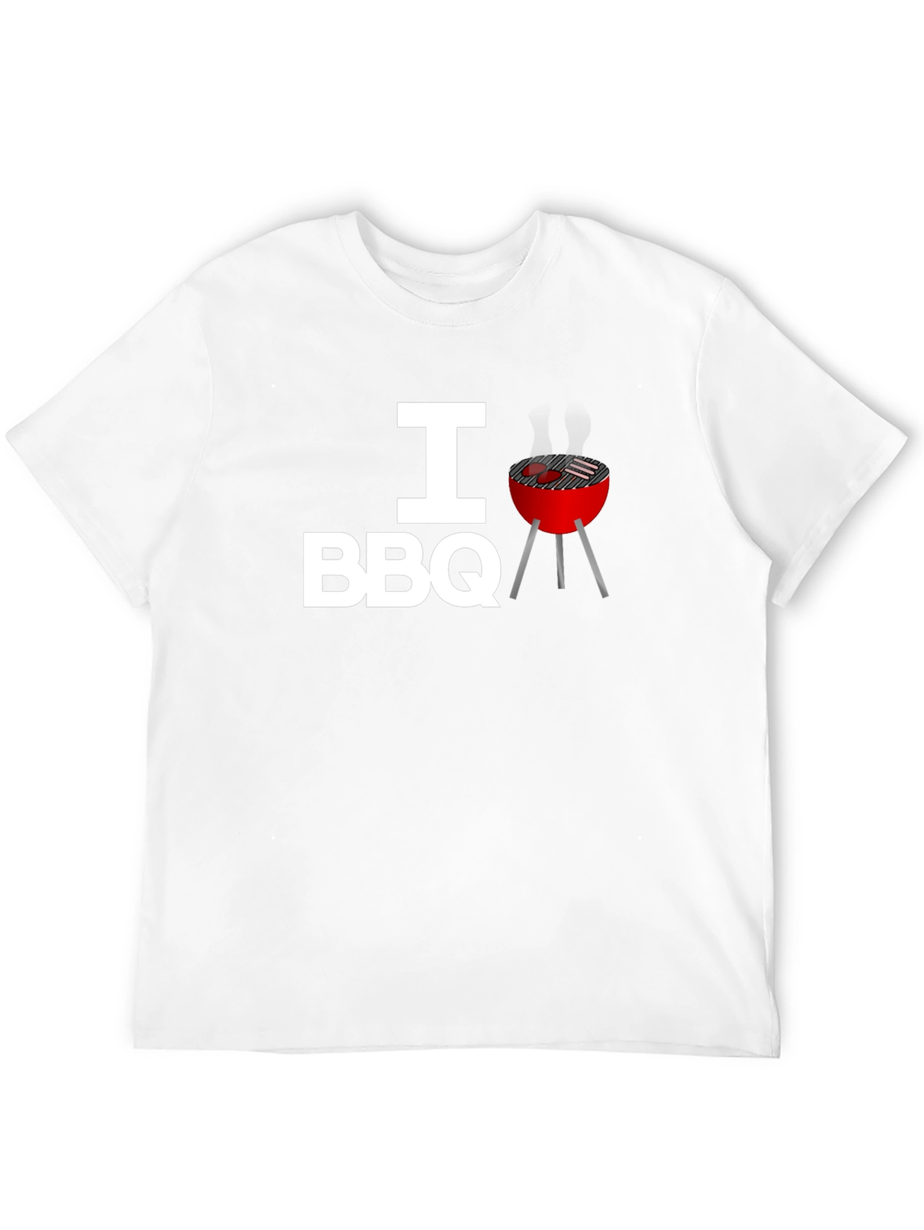 I Heart BBQ Graphic Tee - Black T-Shirt
