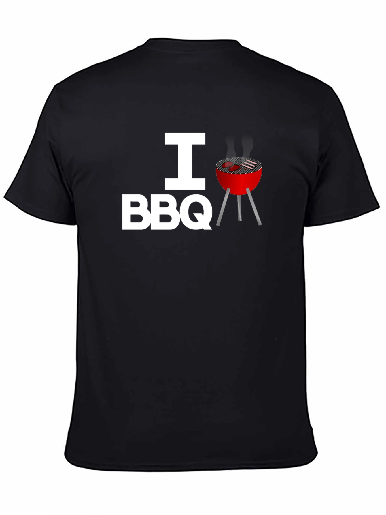 I Heart BBQ Graphic Tee - Black T-Shirt