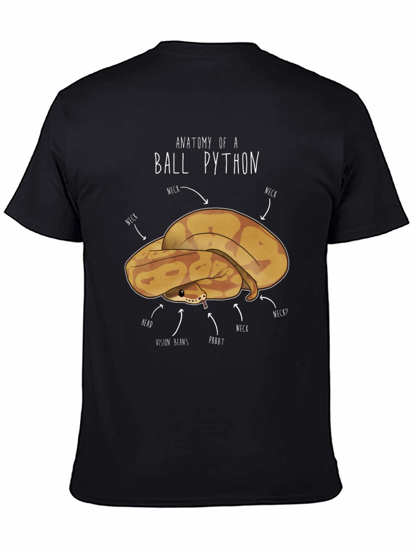 Anatomy of a Ball Python Graphic T-Shirt