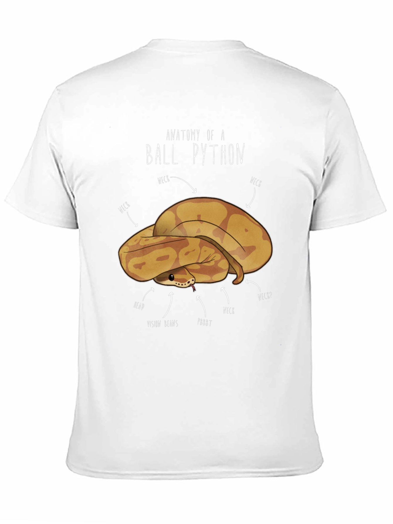 Anatomy of a Ball Python Graphic T-Shirt