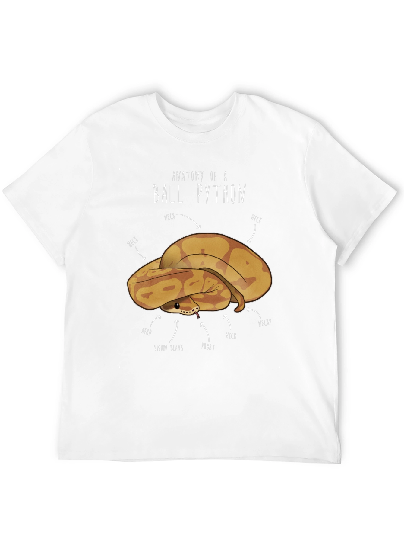 Anatomy of a Ball Python Graphic T-Shirt