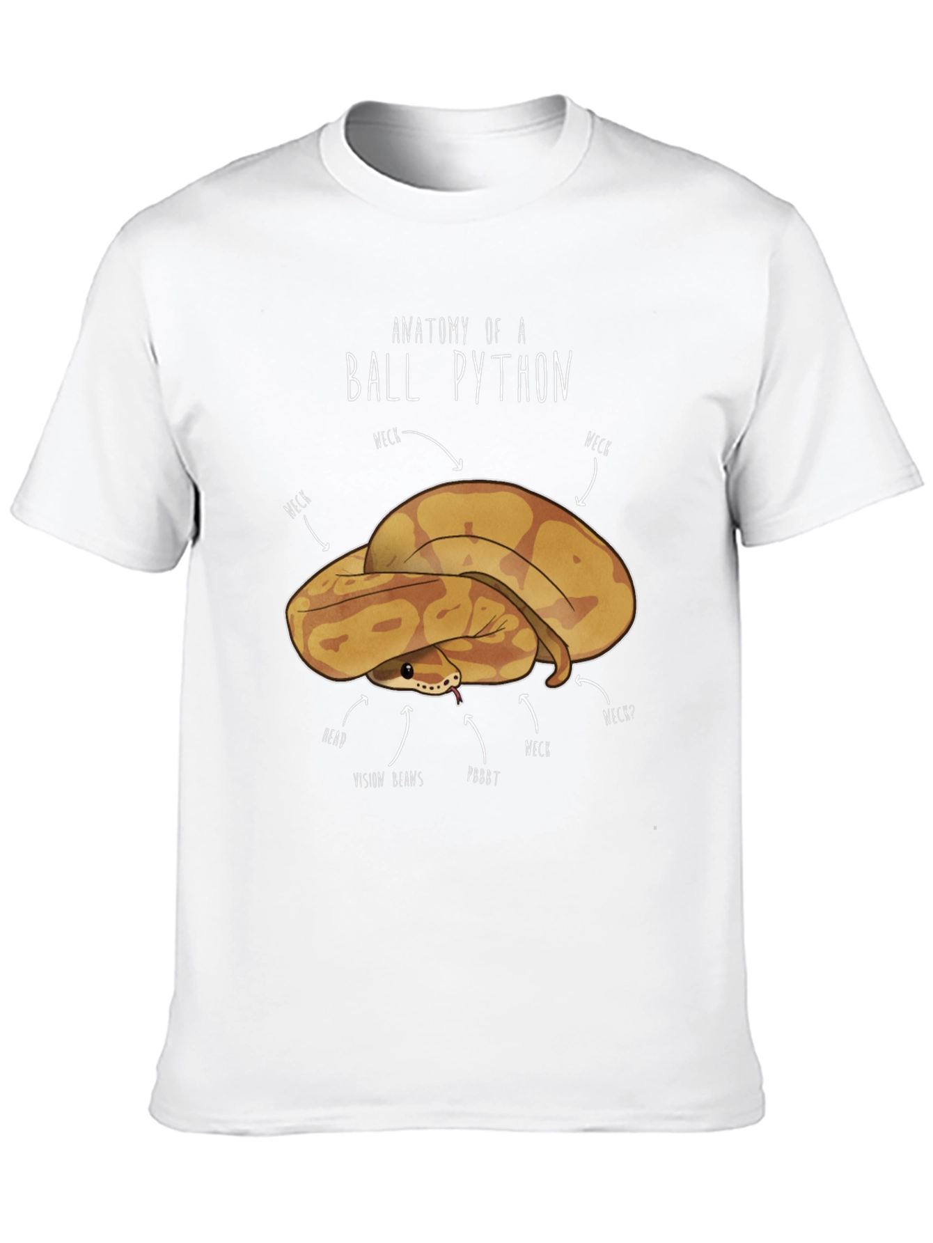 Anatomy of a Ball Python Graphic T-Shirt
