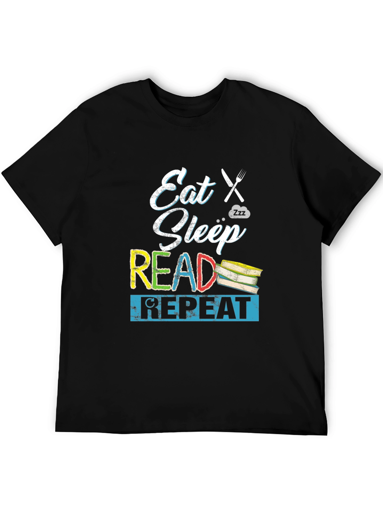 Eat Sleep Read Repeat Graphic Tee