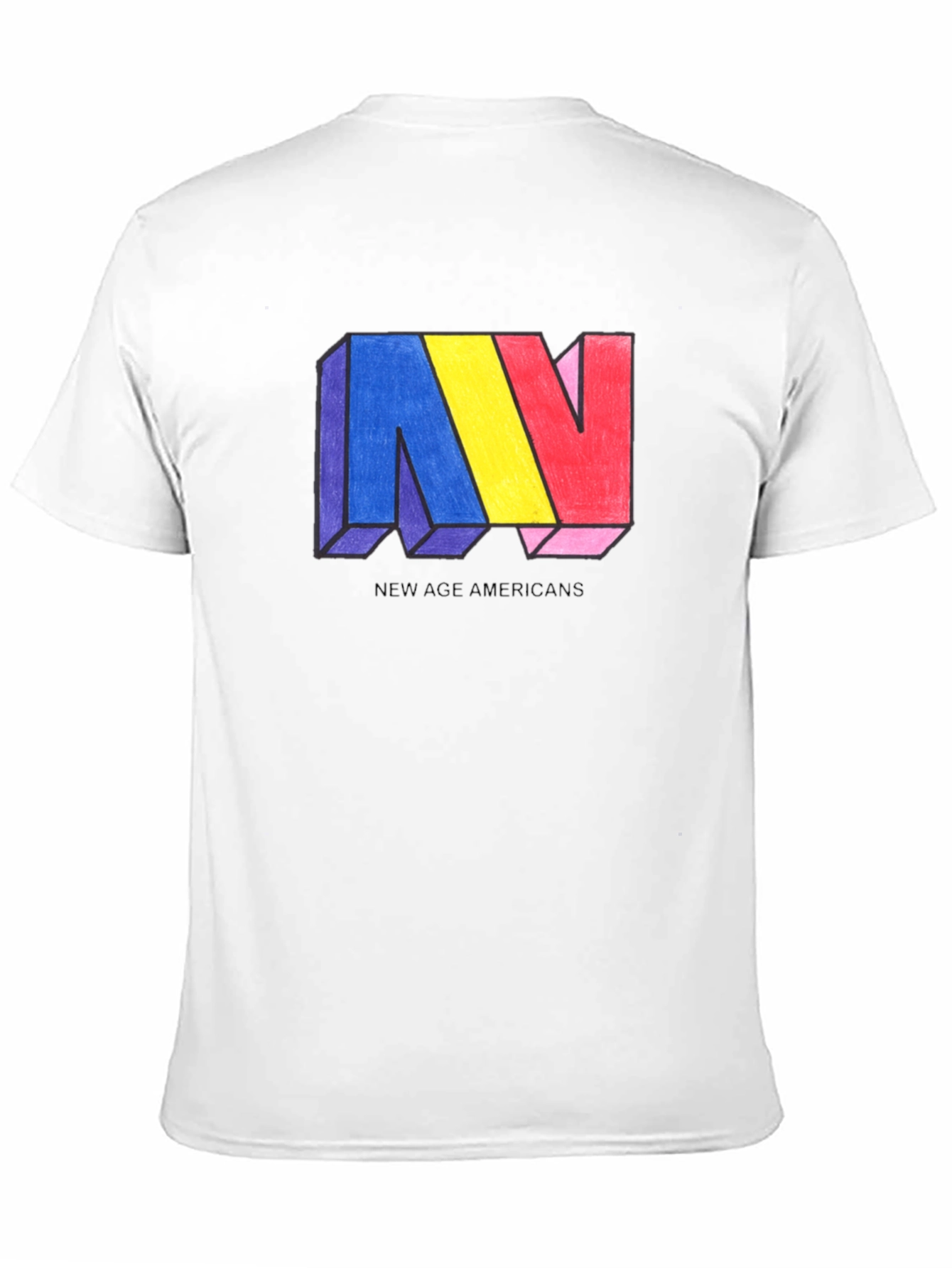 New Age Americans Graphic T-Shirt - Black