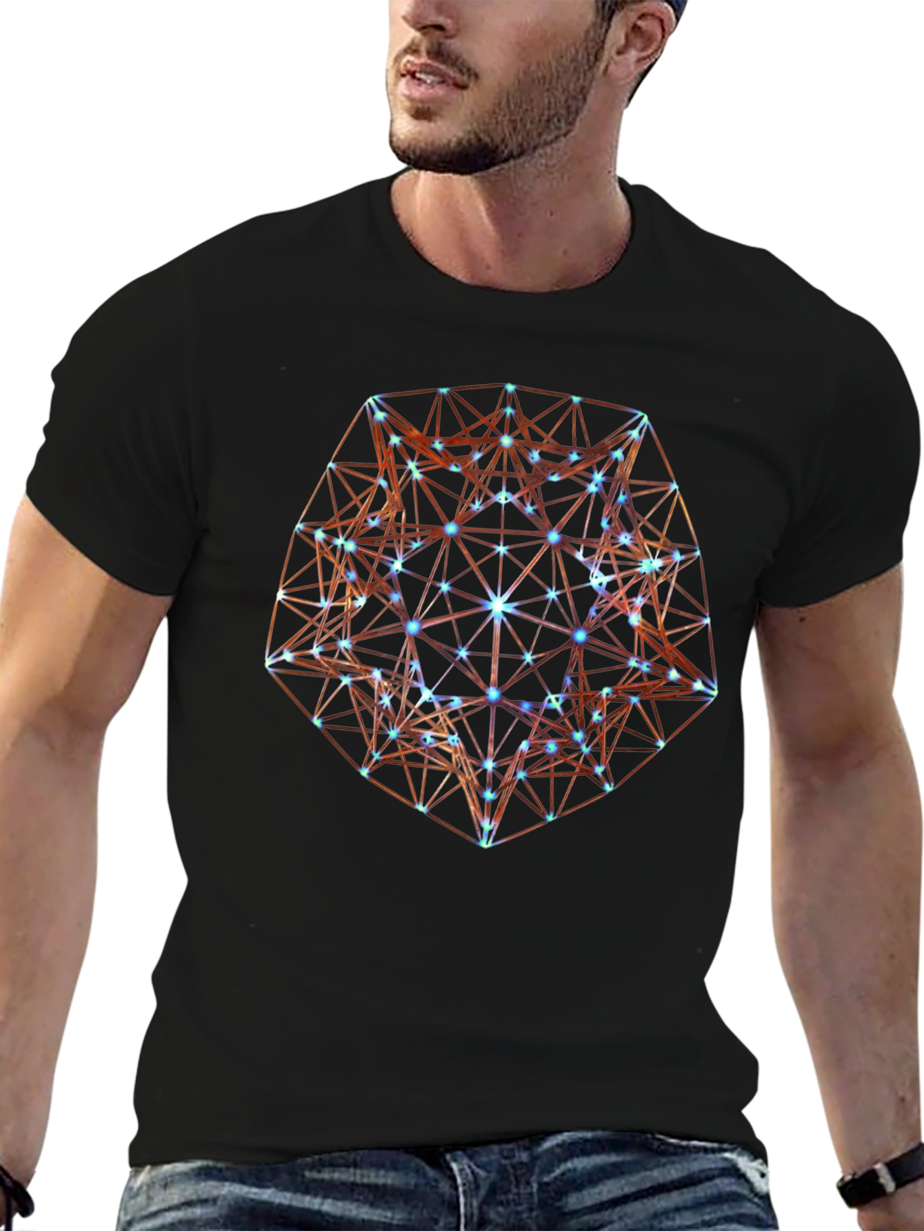 Geometric Starburst T-Shirt - Stylish Graphic Tee