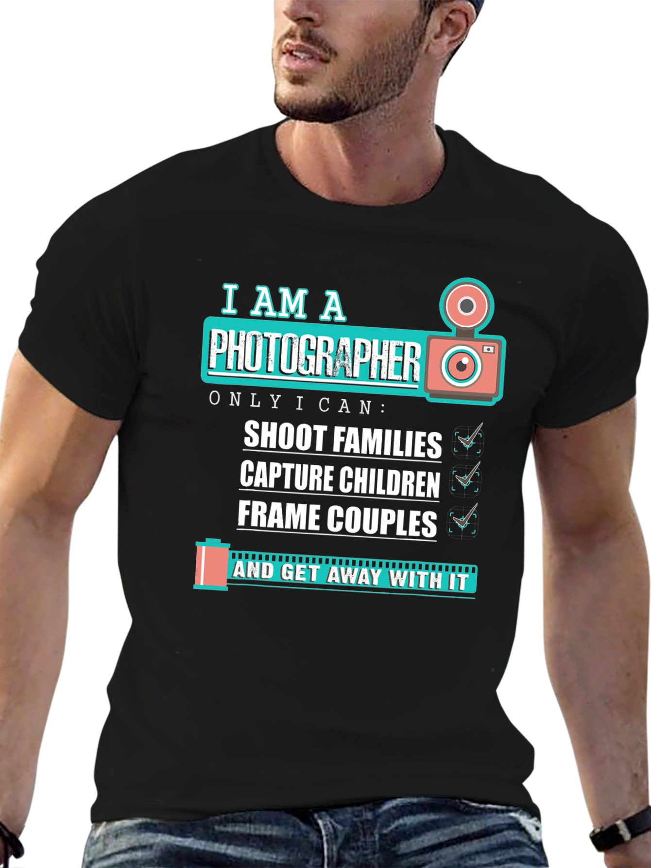 Photographer T-Shirt - Shoot Capture Frame