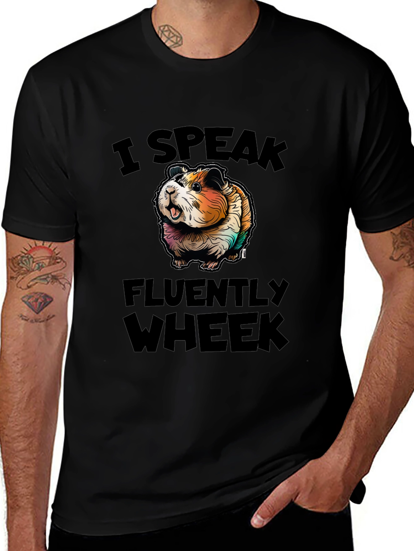 I Speak Fluently Wheek Guinea Pig T-Shirt