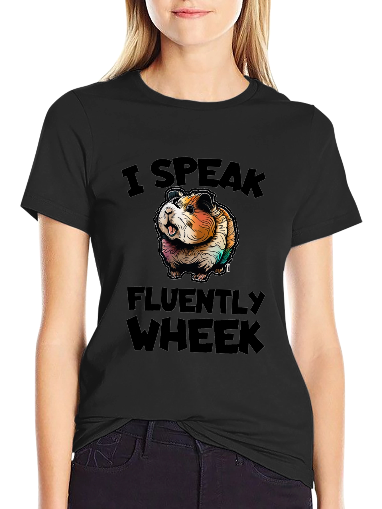 I Speak Fluently Wheek Guinea Pig T-Shirt