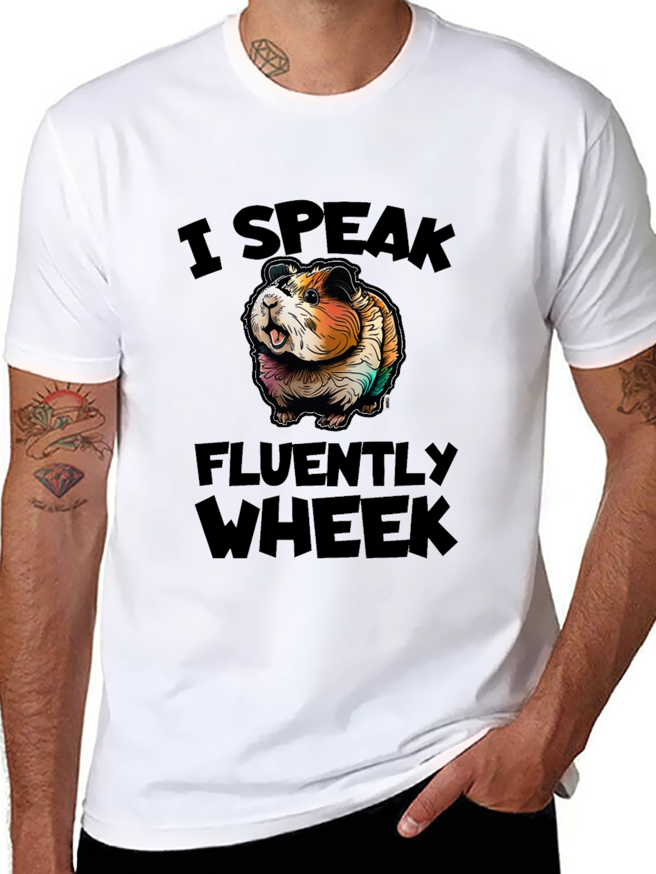 I Speak Fluently Wheek Guinea Pig T-Shirt